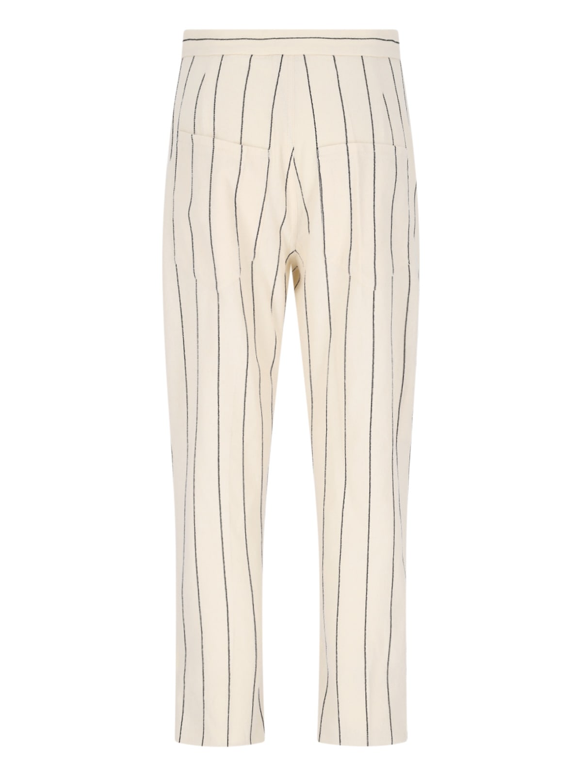 Shop Setchu Striped Pants In Crema
