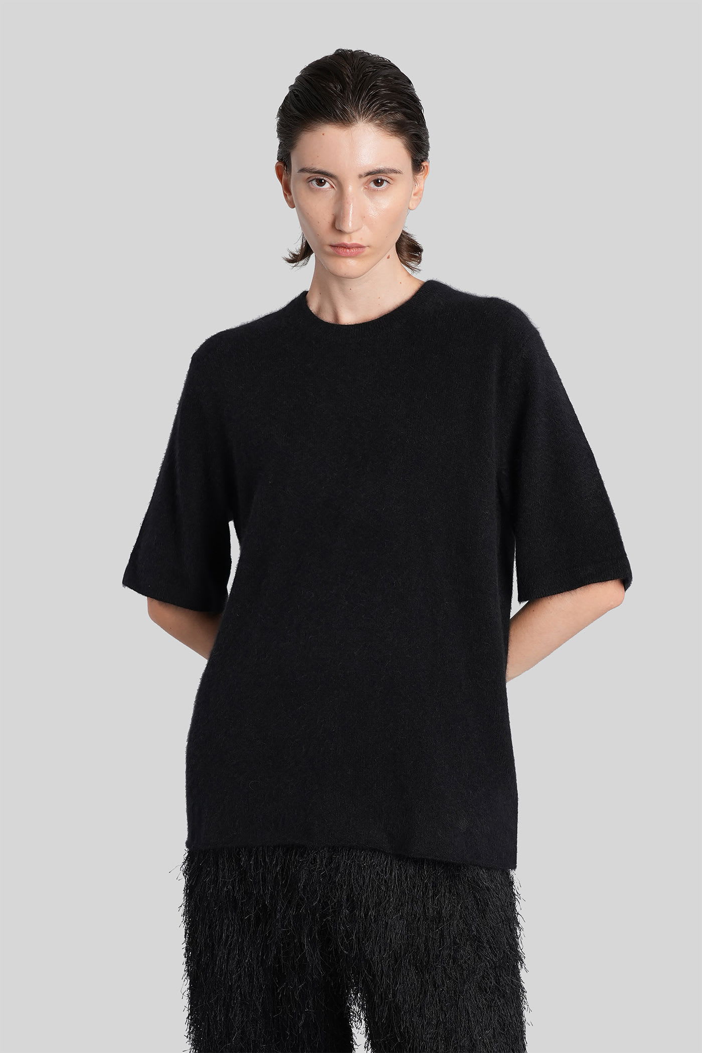Loulou Studio Raven Knitwear In Black Wool In Black