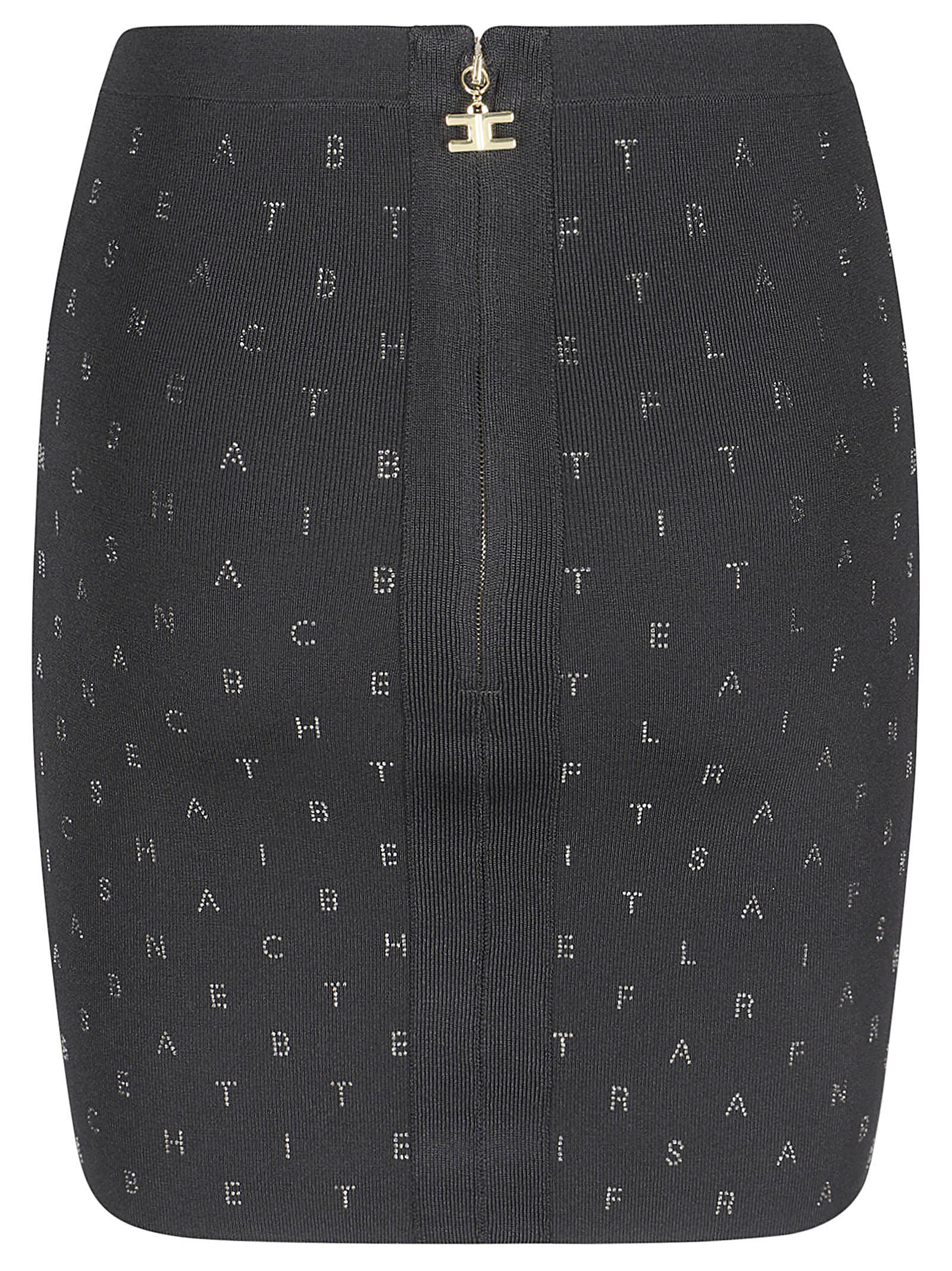 Shop Elisabetta Franchi Mini Skirt In Black