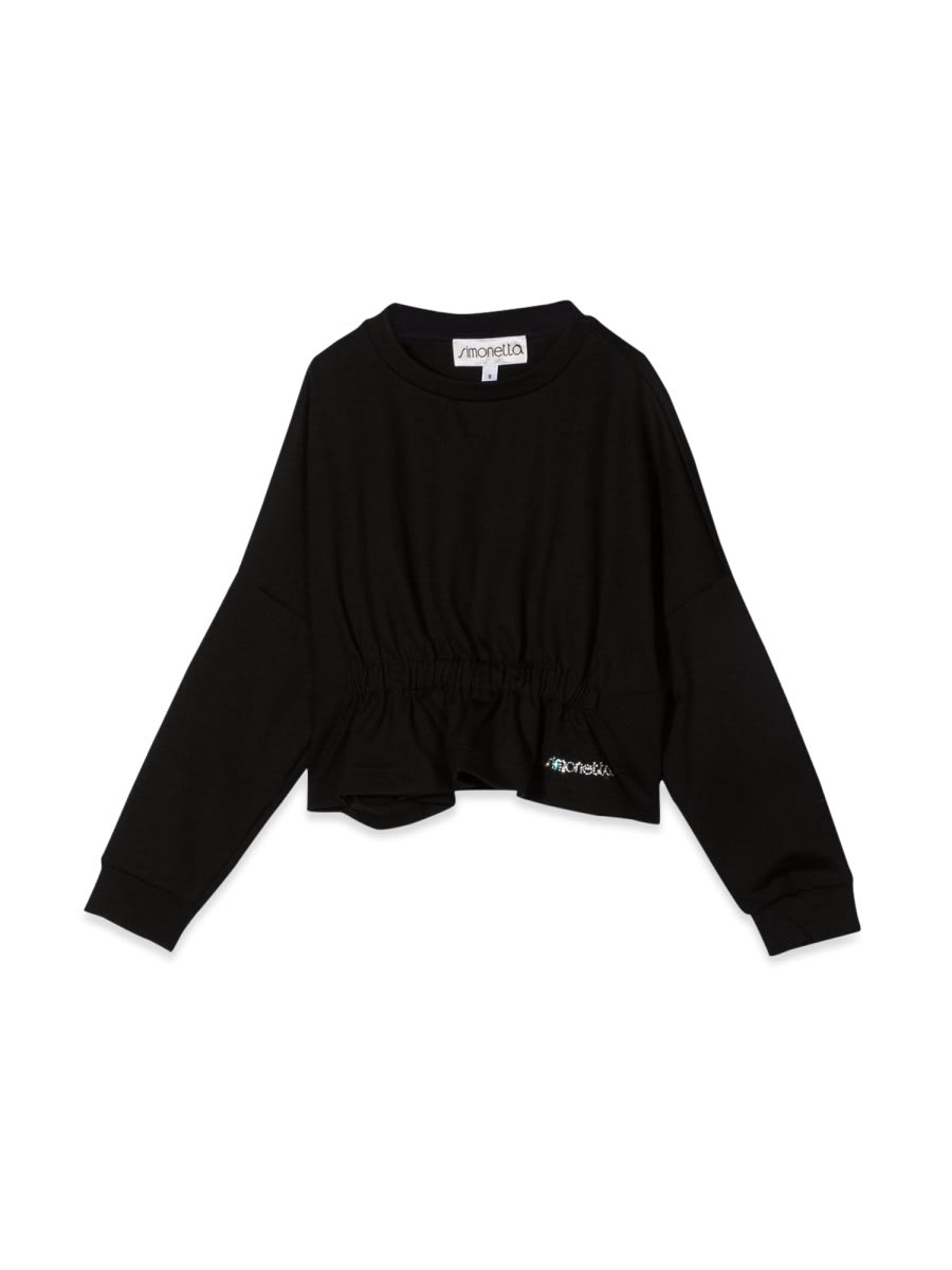 Simonetta Kids' Maglia In Black