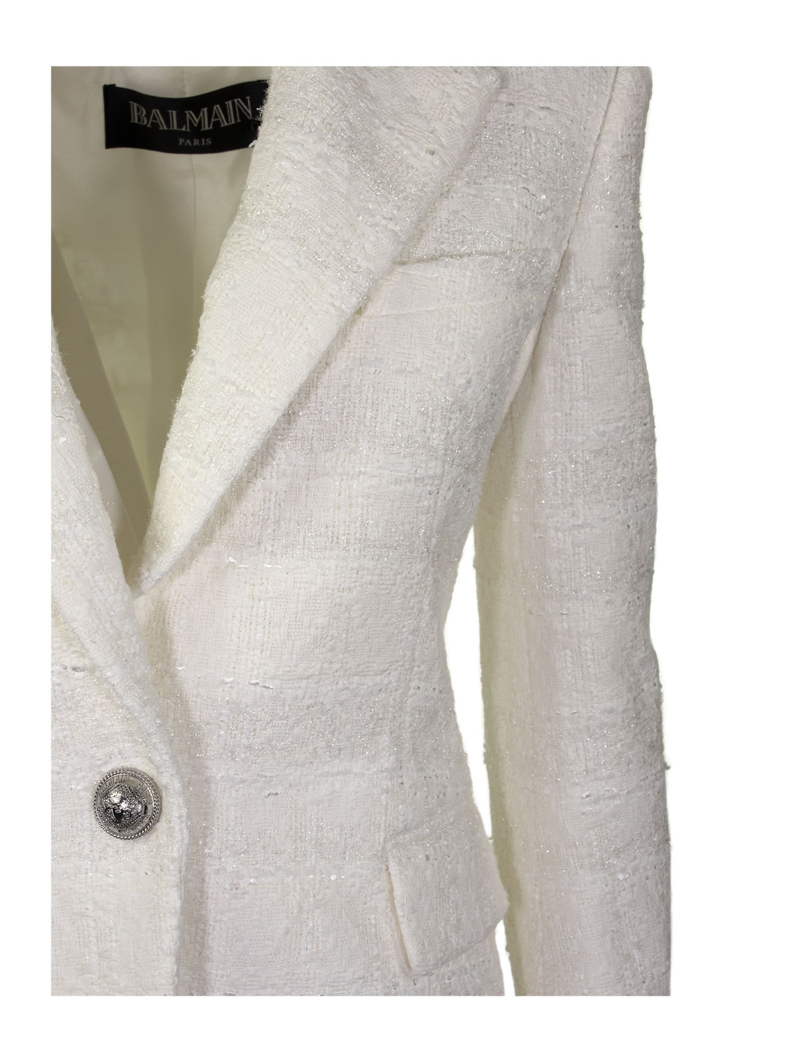 balmain white jacket