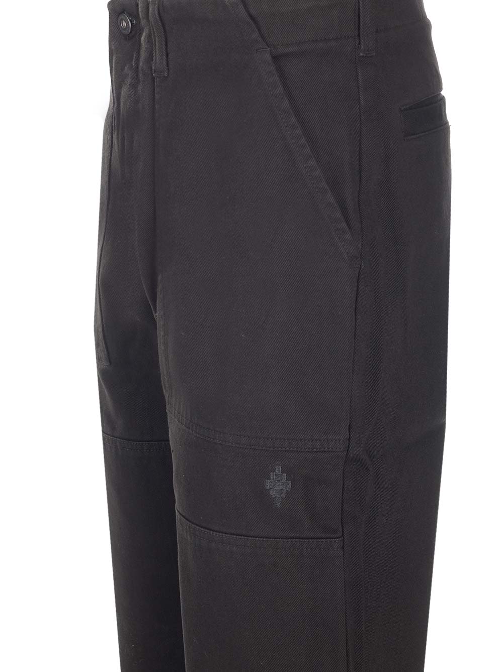 Marcelo Burlon County Of Milan Cross Cotton Straight Pants In Black Black