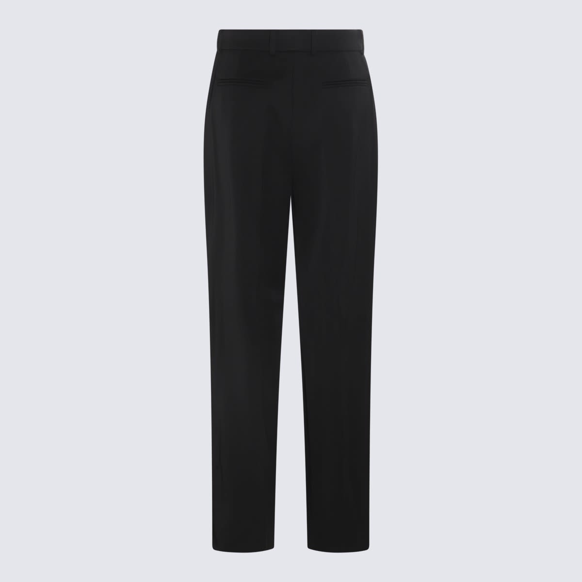 Shop Lanvin Black Wool Pants