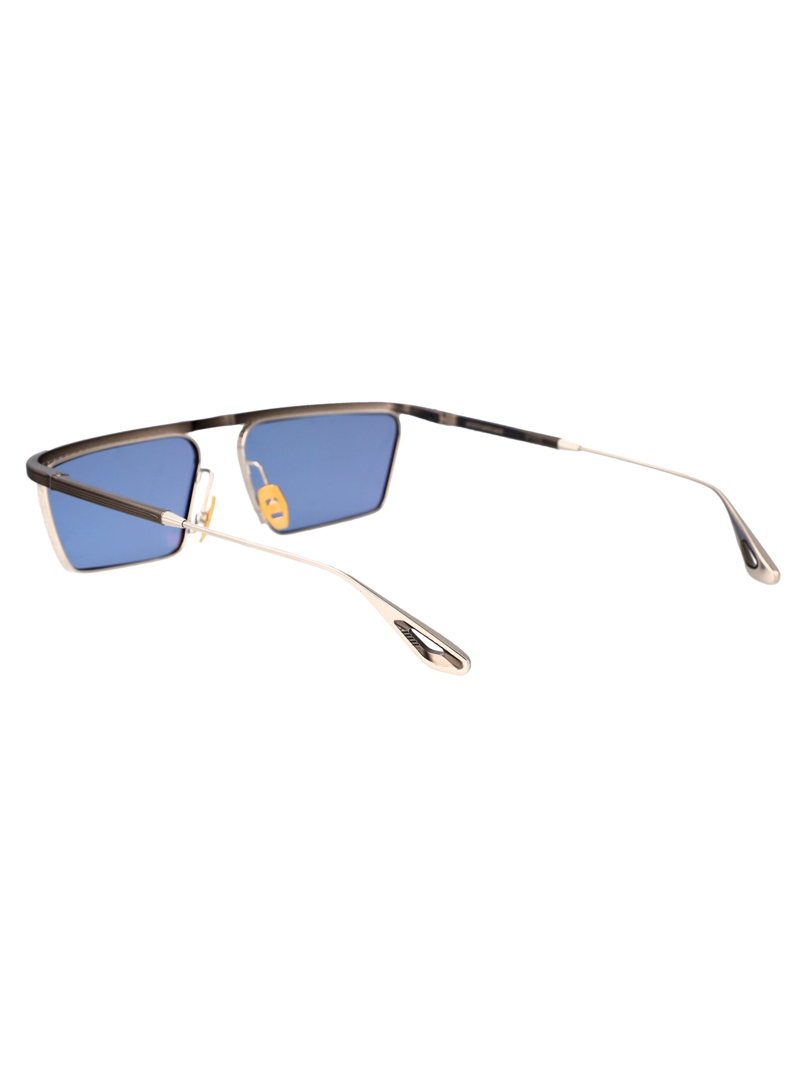 Shop Jacques Marie Mage Bogart Sunglasses In Gris