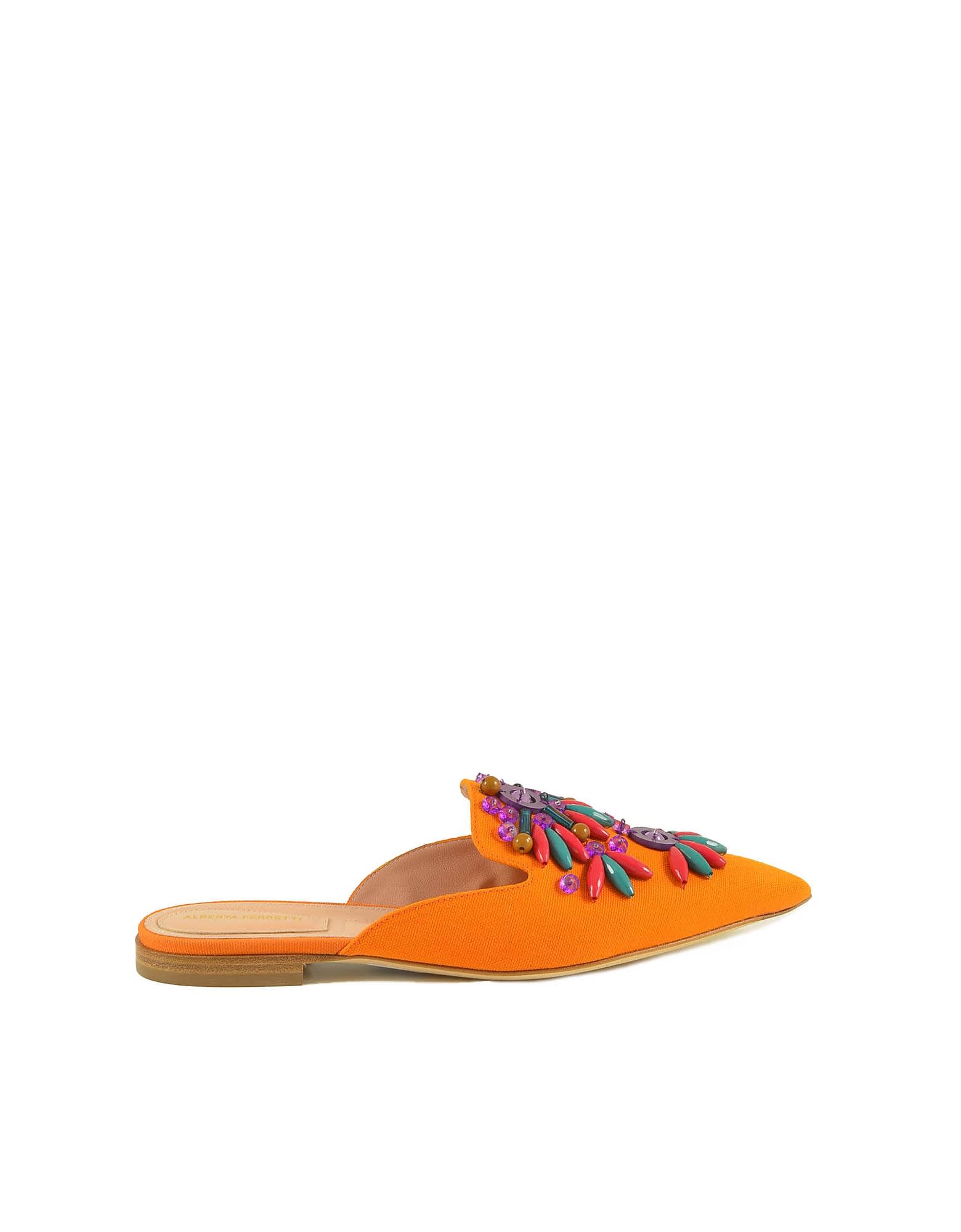 Alberta Ferretti Womens Orange Shoes