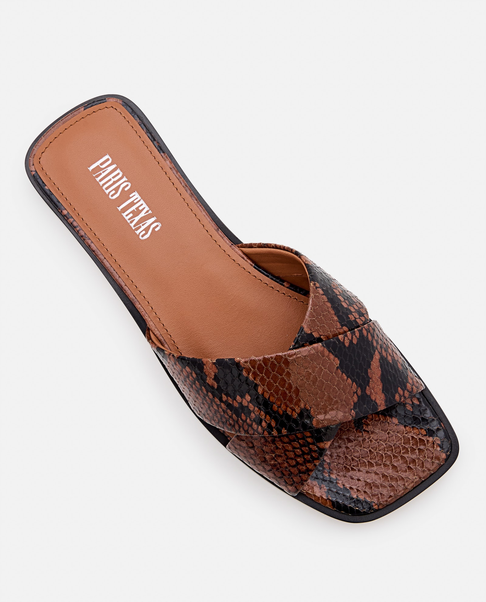 Shop Paris Texas Montecarlo Flat Sandals In Brown