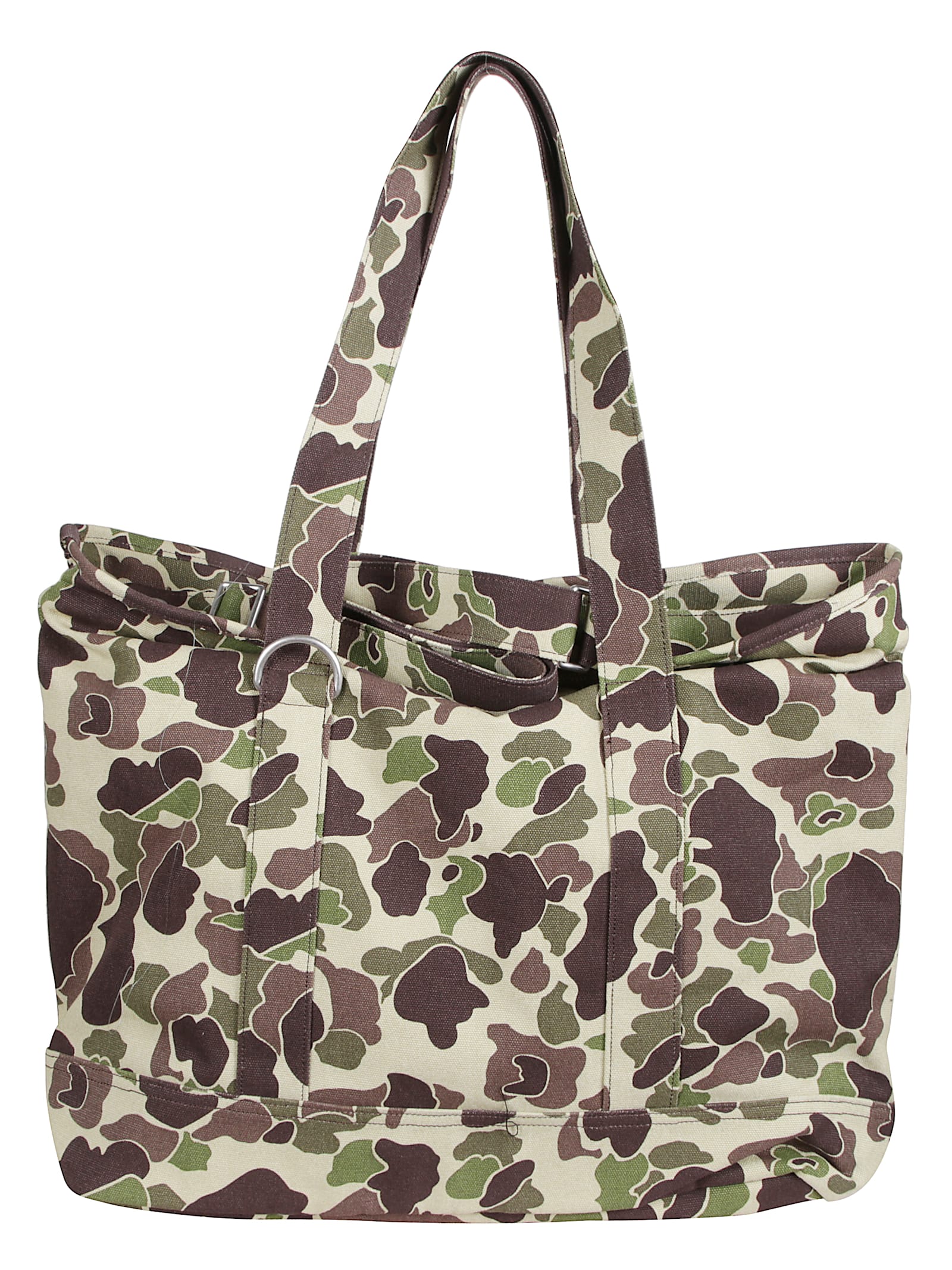 Carhartt Tote Shoulder Bag With Logo In Brown