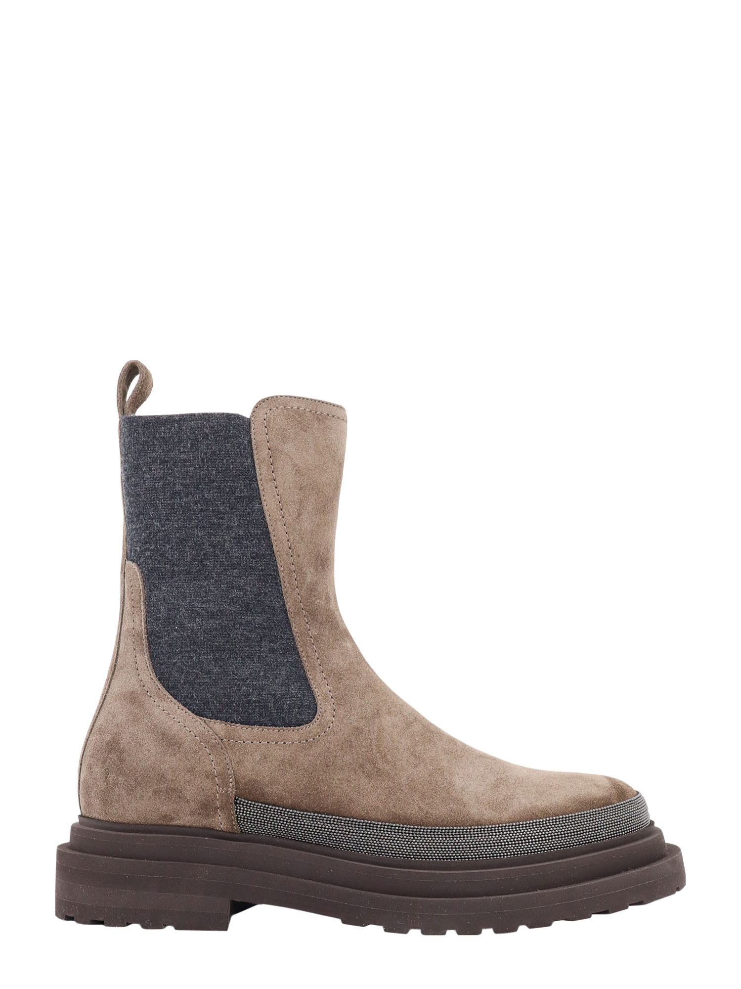 Shop Brunello Cucinelli Ankle Boots In Brown