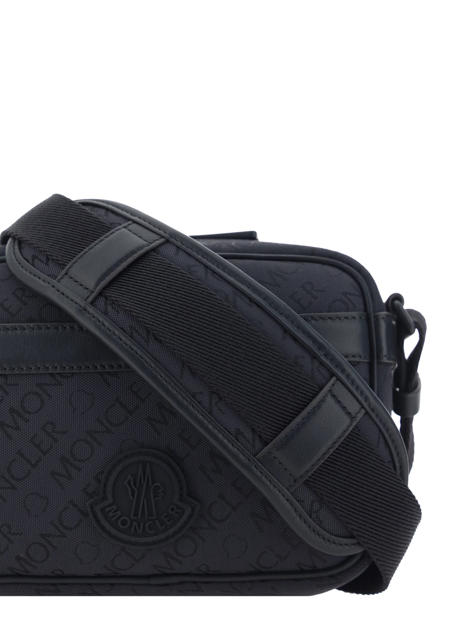 Shop Moncler Tech Crossbody Bag In Black