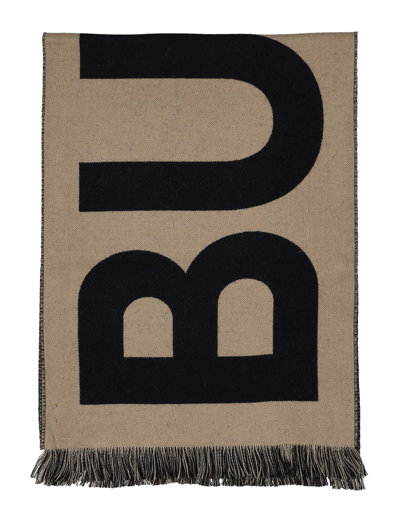 Logo Wool Scarf