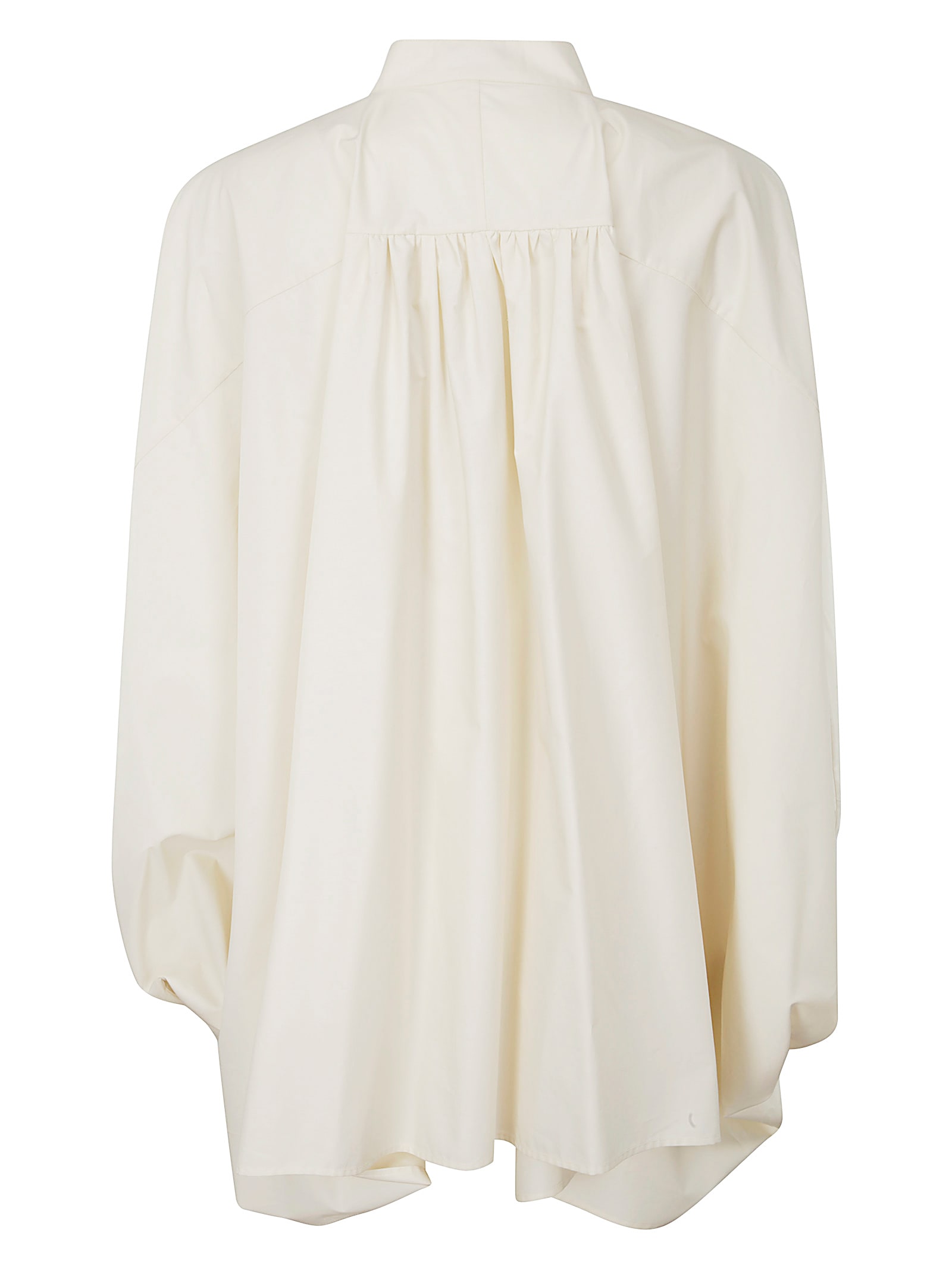 Shop Lanvin Puff Sleeve Shirt In Ecru