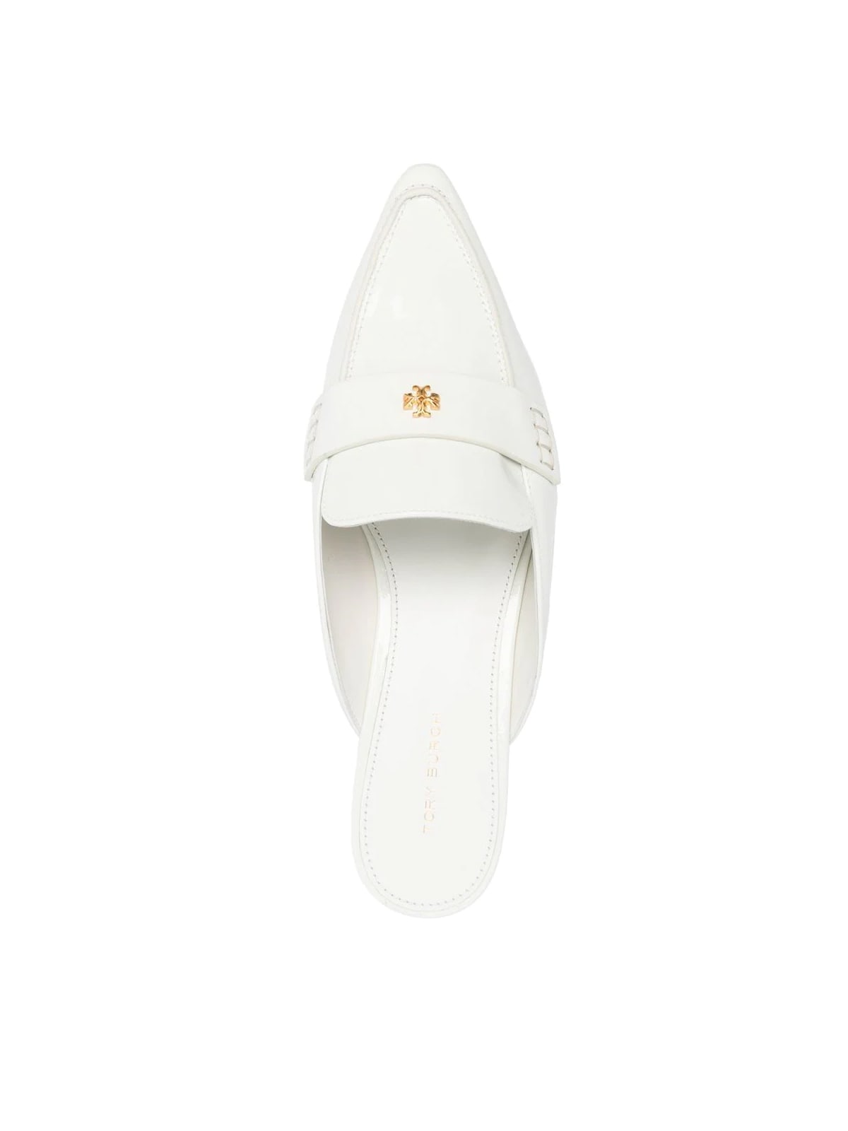Shop Tory Burch Pointed Ballet Loafer Mule In Pearl