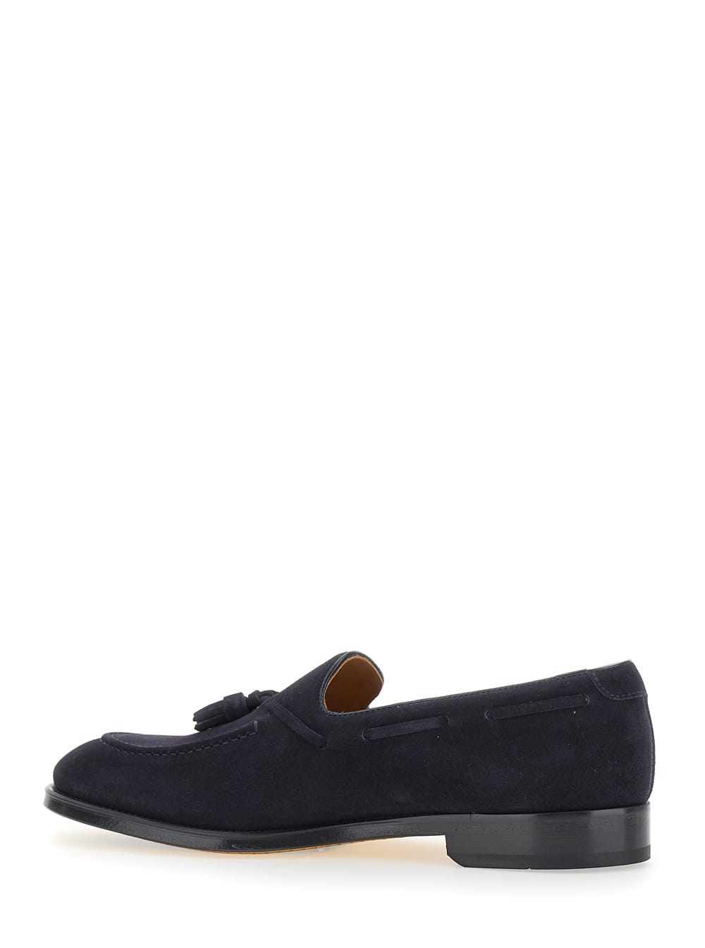 Doucal's Man Loafers Midnight Blue Size 7 Soft Leather In Multi