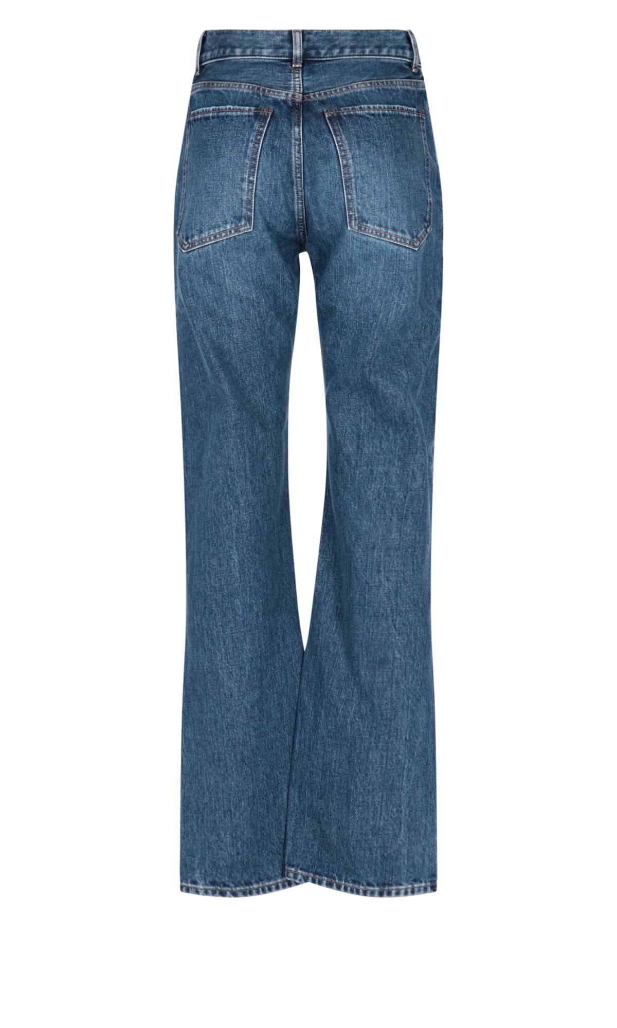High Rise Flare Leg Jeans in Midnight Shade