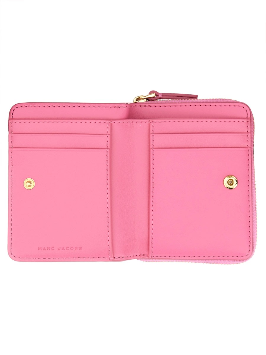 Marc Jacobs Mini Compact Wallet Coin Pocket In Pink