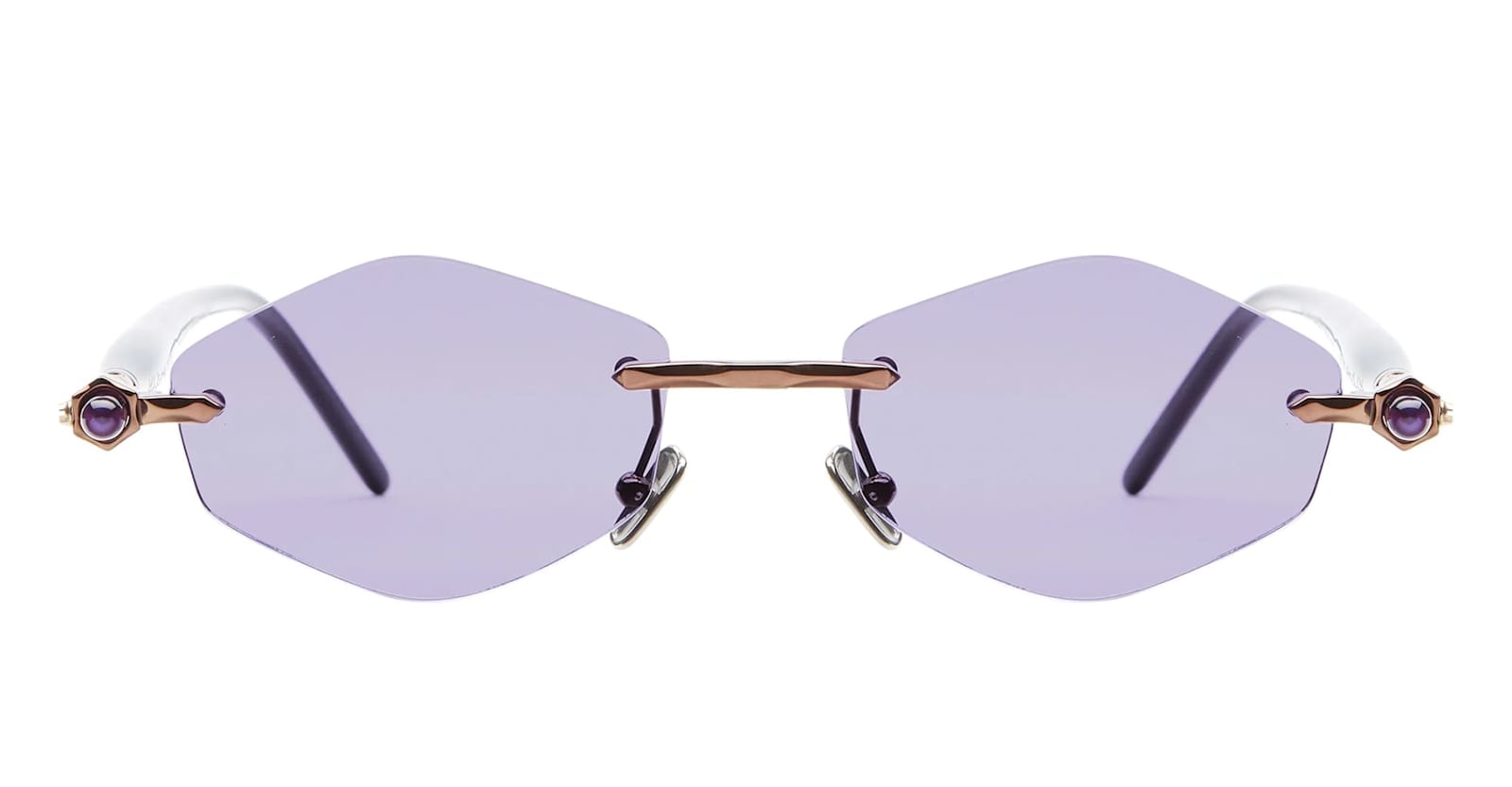 Kuboraum Mask P60 Bz Gb - Bronze Sunglasses In Gold