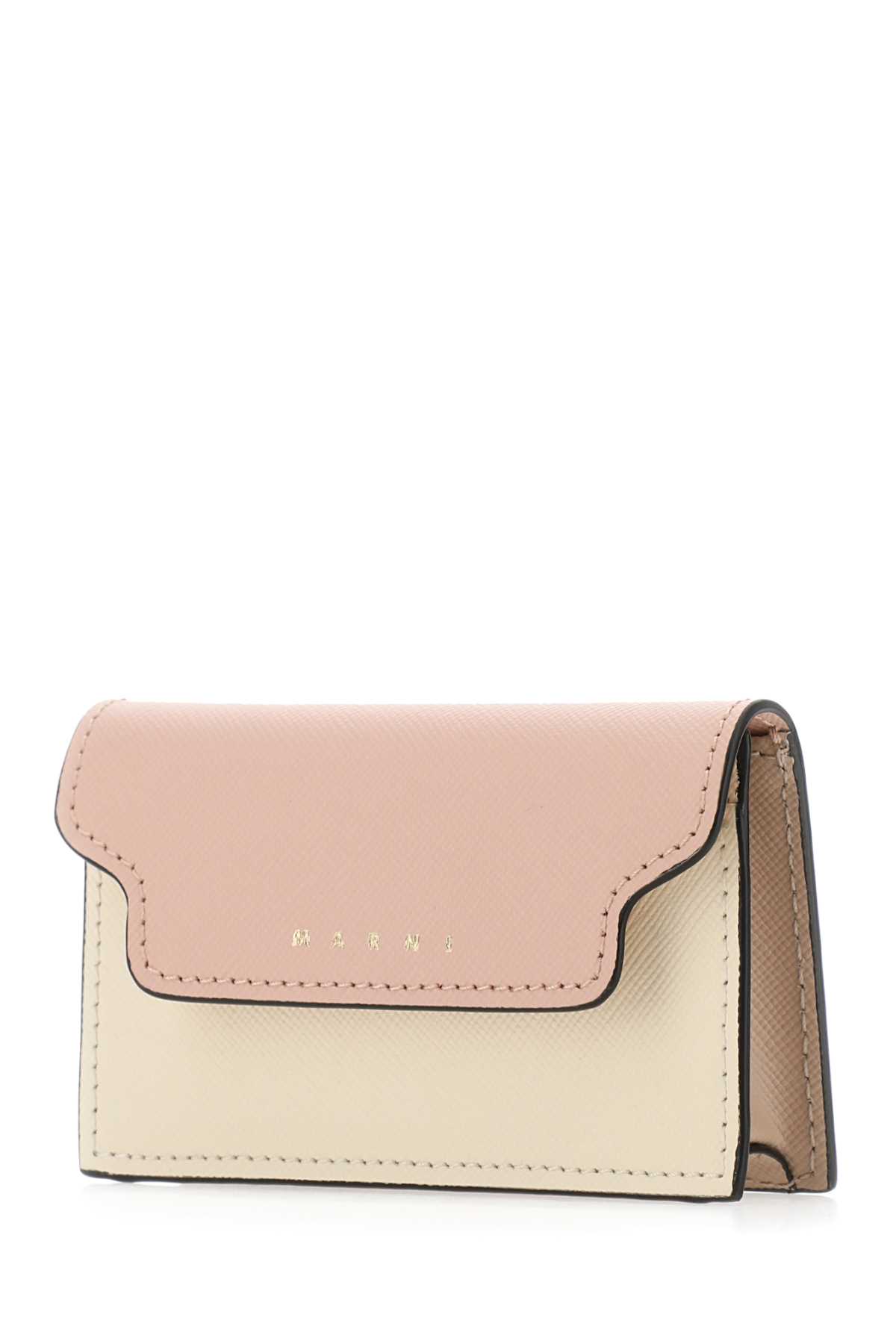 Marni Multicolor Leather Business Card Holder In Z605m