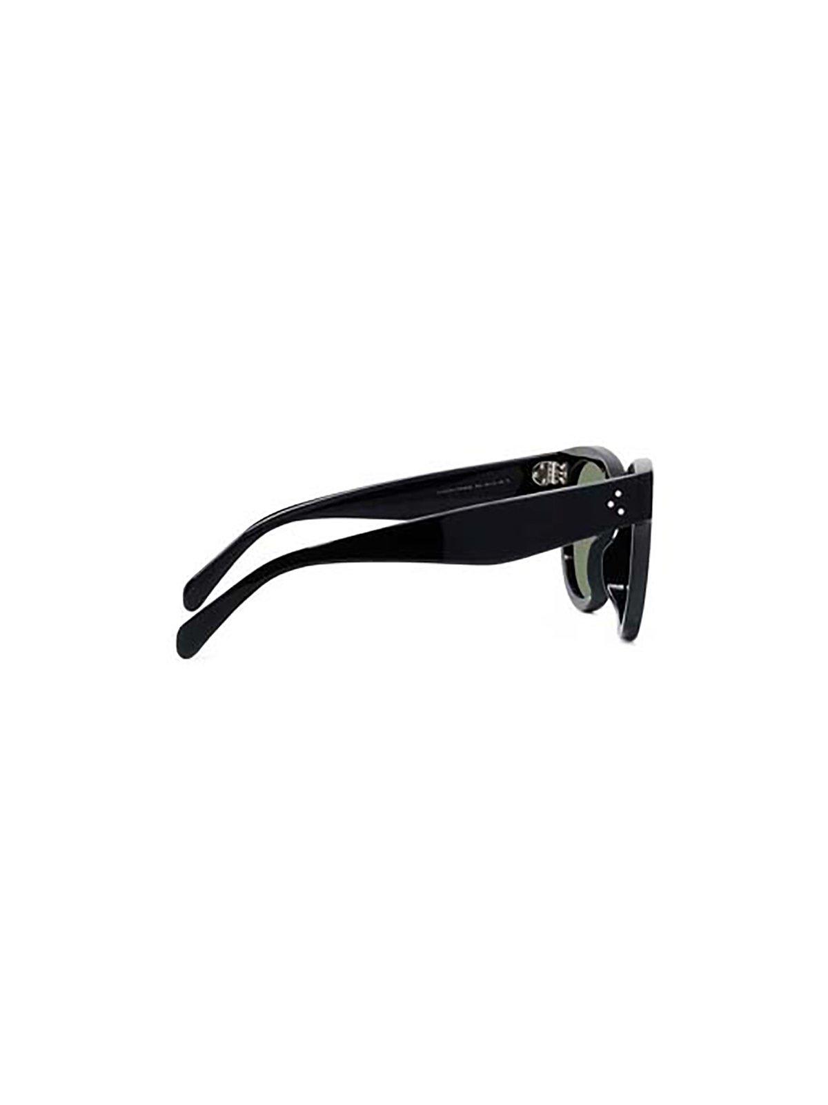 Shop Celine Round Frame Sunglasses In 01a