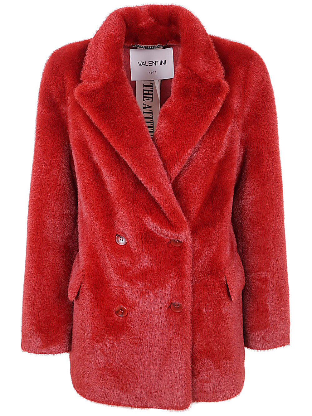 Shop Valentini 1972 Eco Mink Fur In Cherry