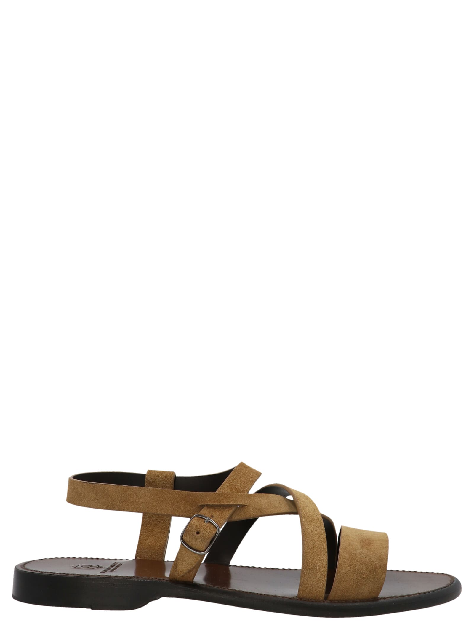 Silvano Sassetti Crossover Bands Suede Sandals