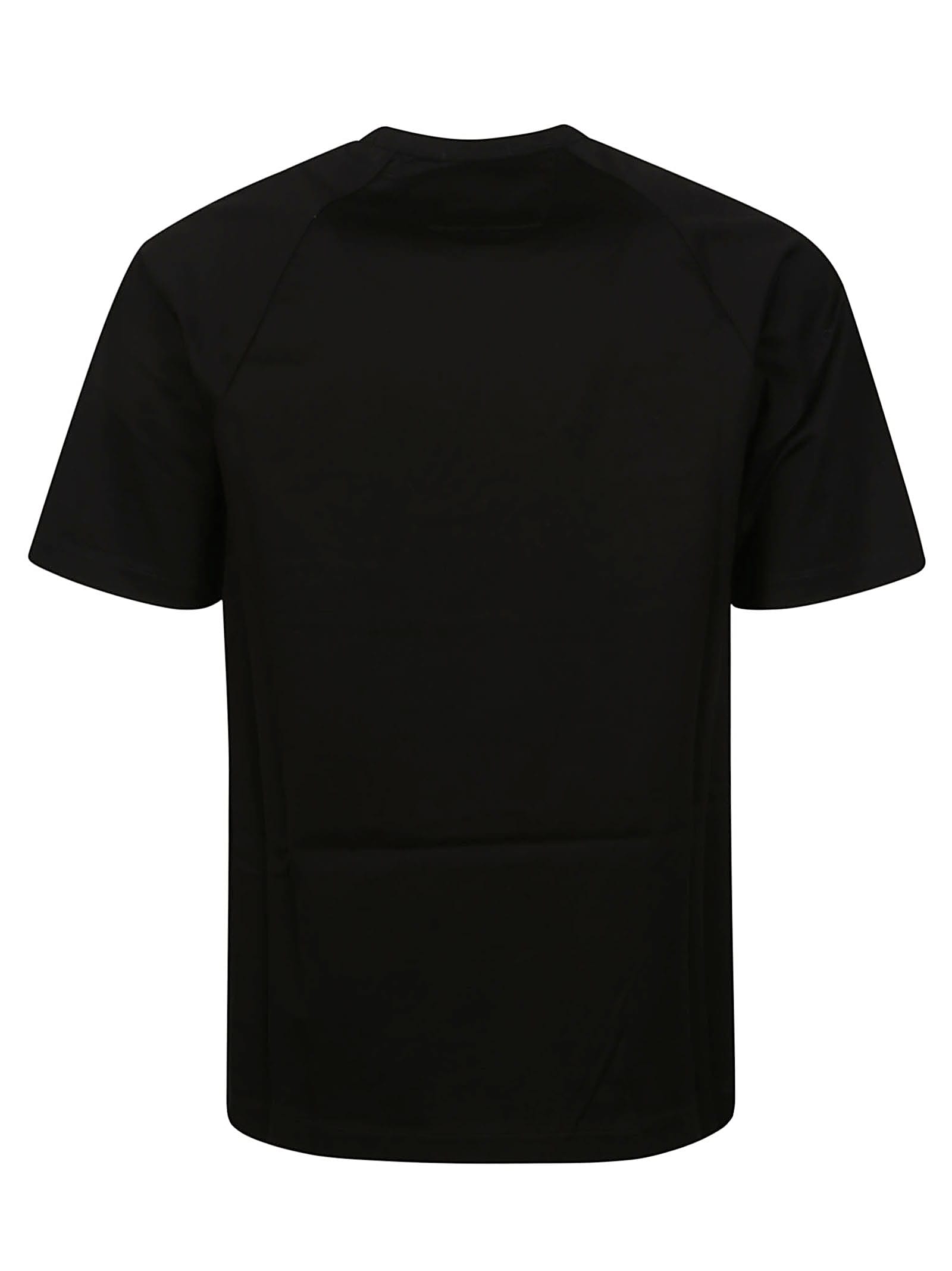 Shop C.p. Company Metropolis Mercerized Jersey Logo T-shirt In Black