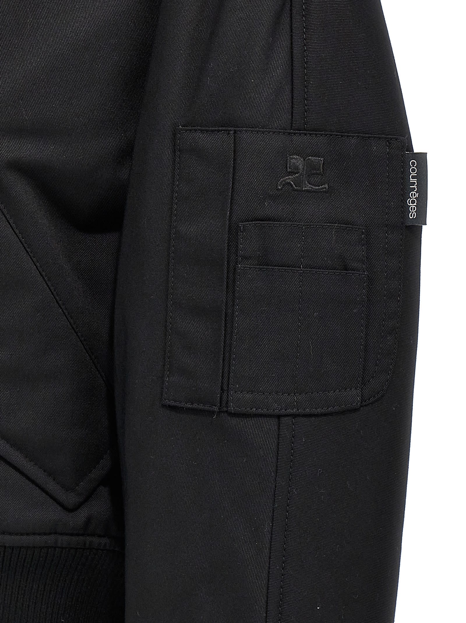 Courrèges Scuba Bomber Jacket Casual Jackets And Parka Black In Black