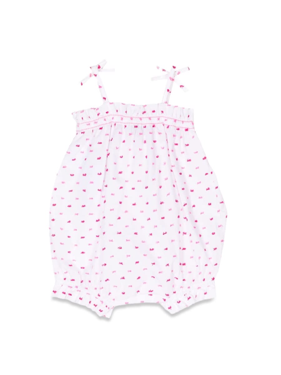 Emporio Armani Romper With Fine Straps In Multicolour