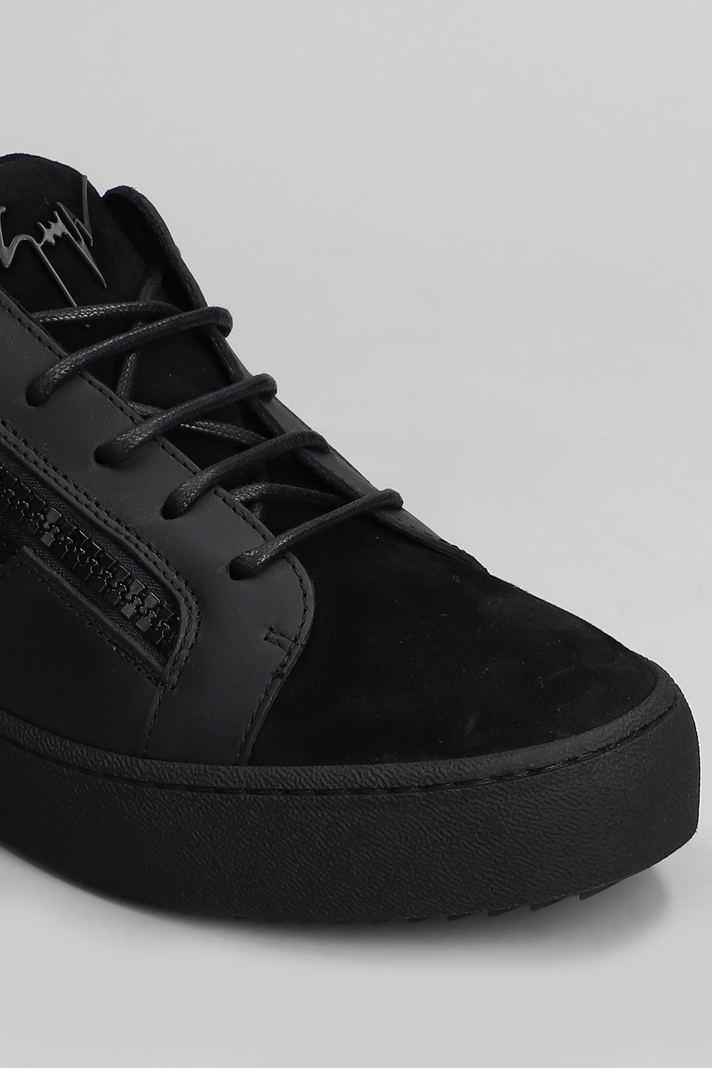 Shop Giuseppe Zanotti Gz94 Sneakers In Black Suede