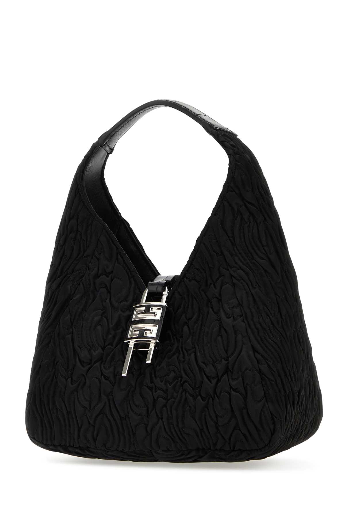 Shop Givenchy Black Fabric G-hobo Mini Handbag