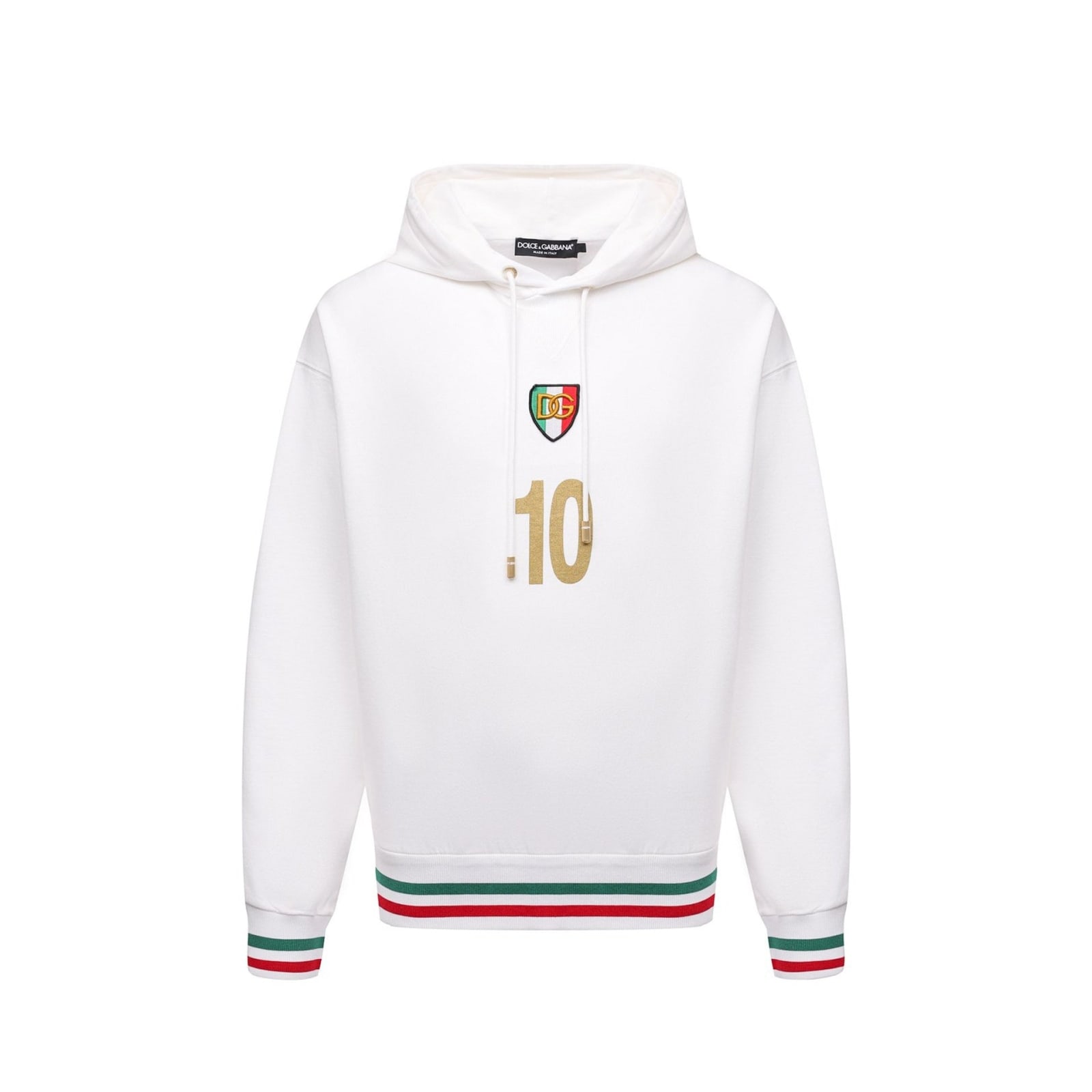 Shop Dolce & Gabbana Hoodie Sweatshirt In White
