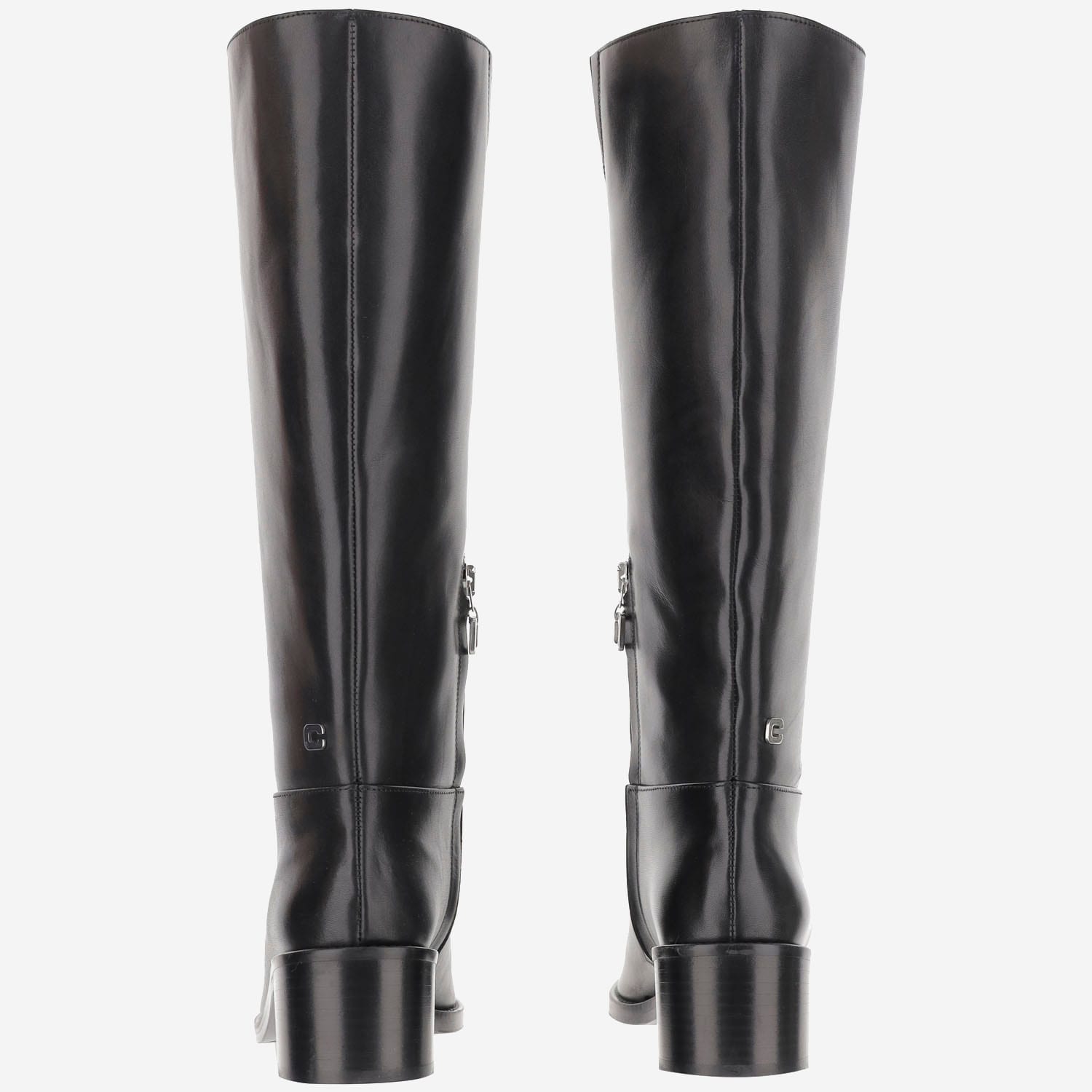 Carel Tall Block Heel Knee-high Boots In Black