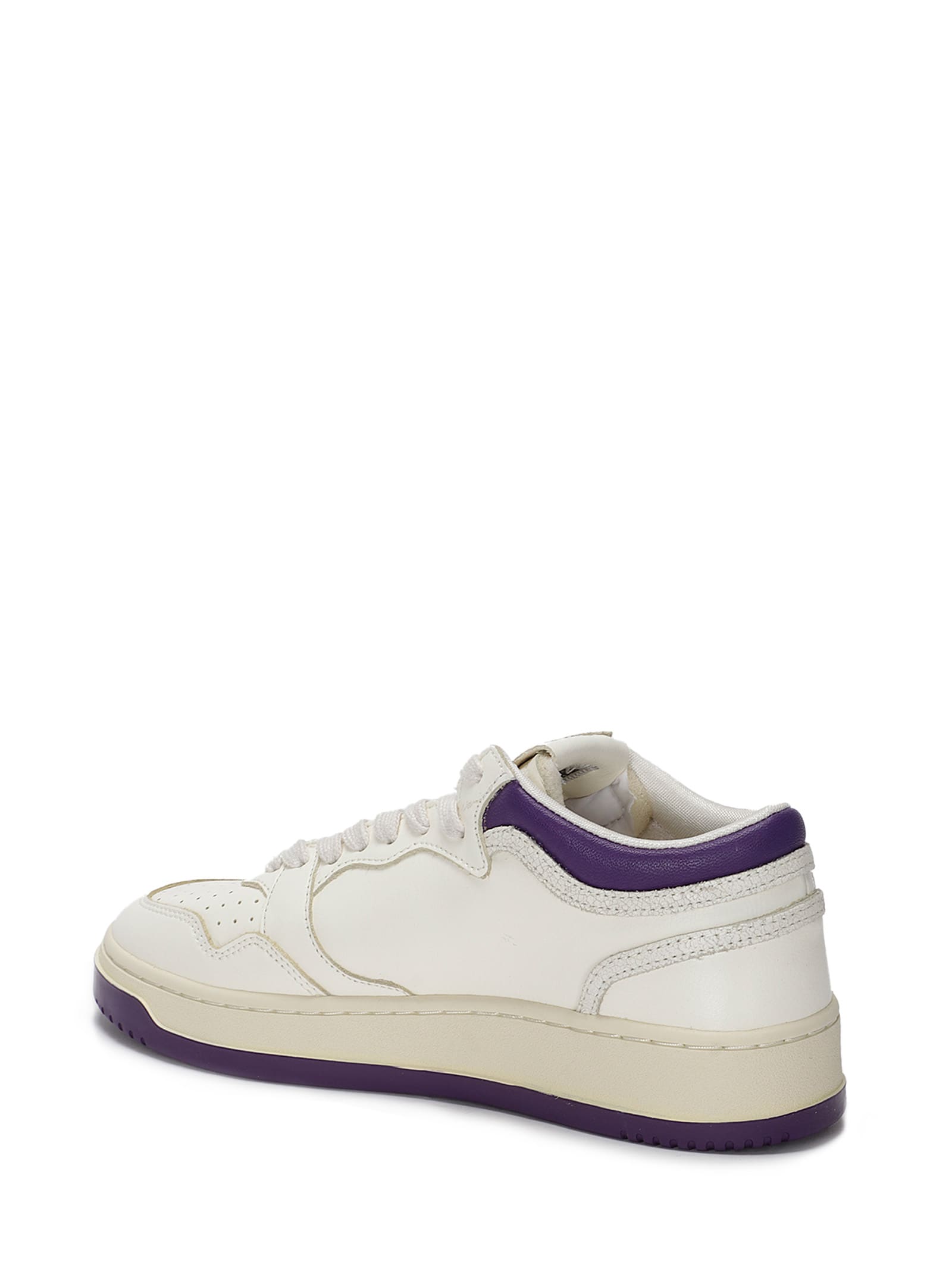 Autry Leather Sneakers With Perforated Toe