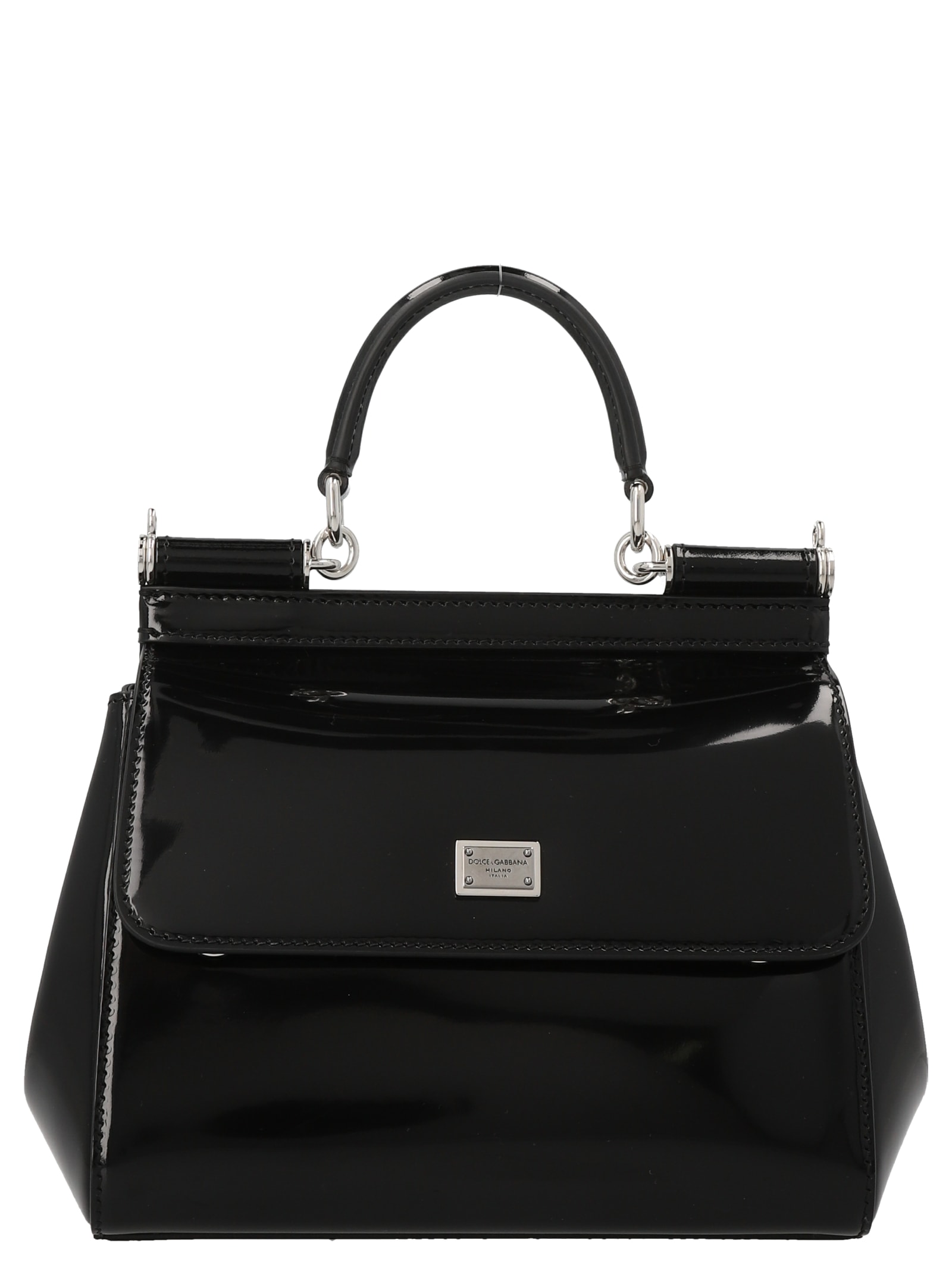 Dolce & Gabbana Logo Leather Handbag