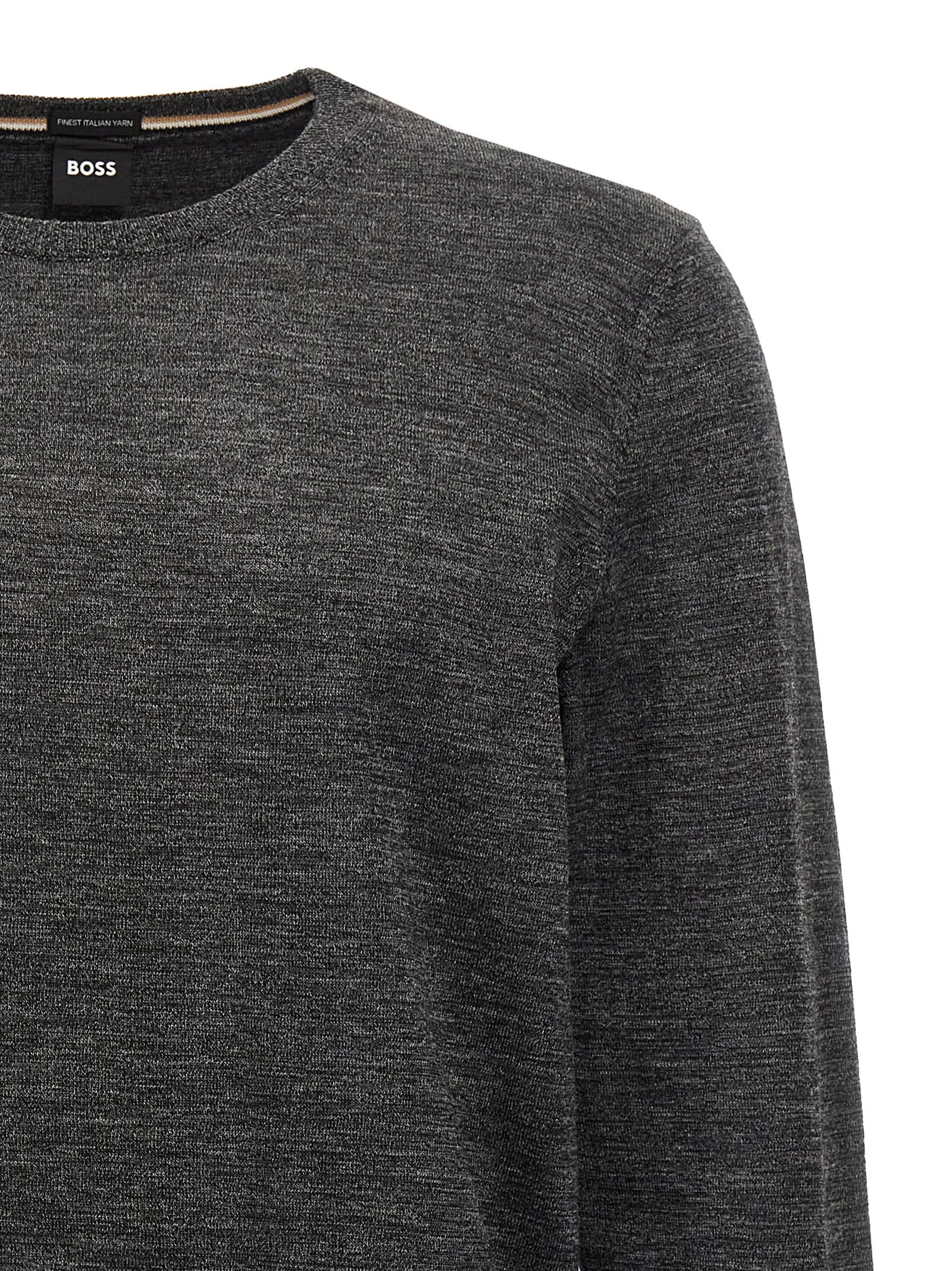 Hugo Boss Grey Leno-p Sweater In Gray