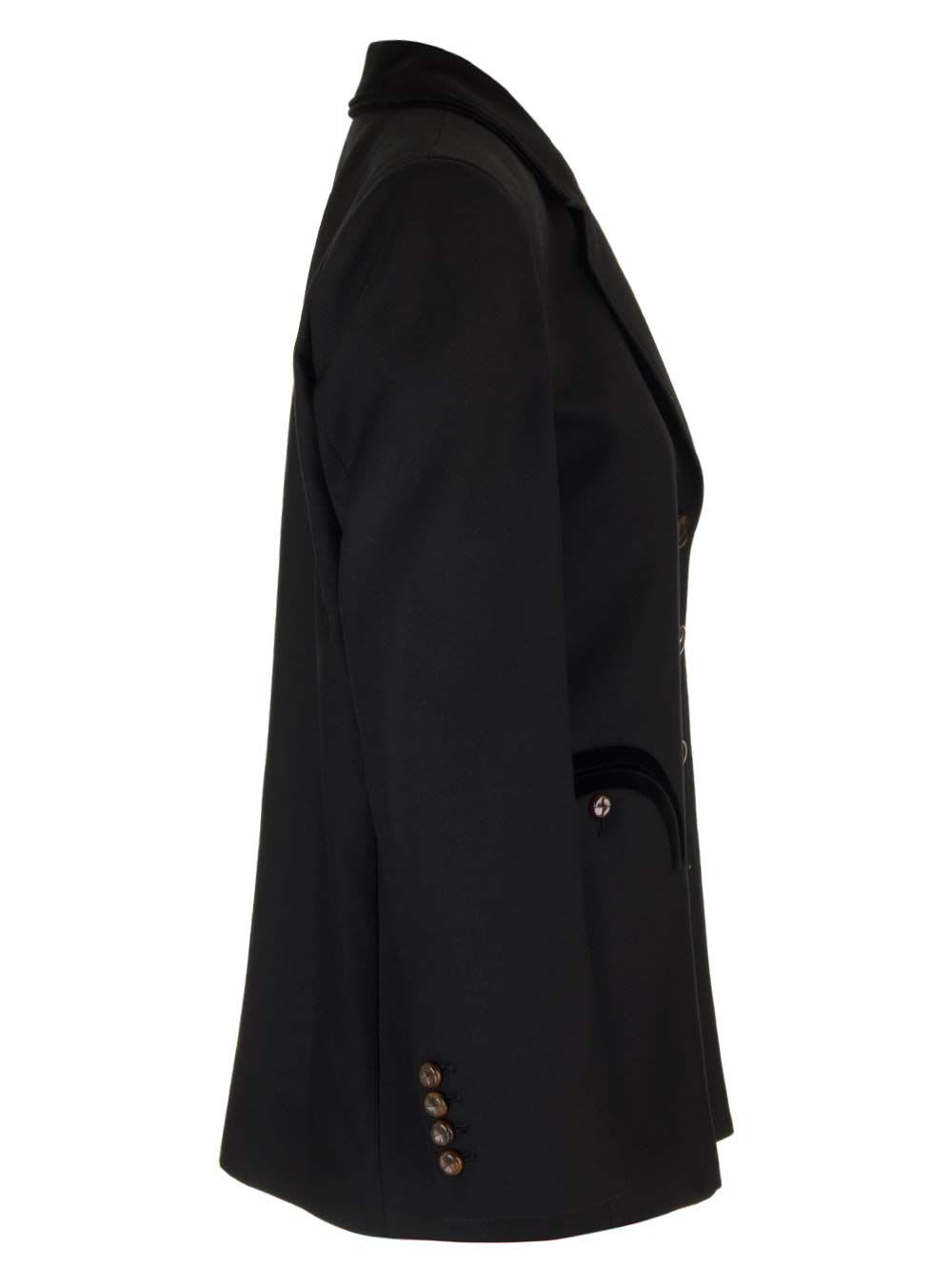 Shop Blazé Milano Alcanara Silent Single-breasted Blazer In Black