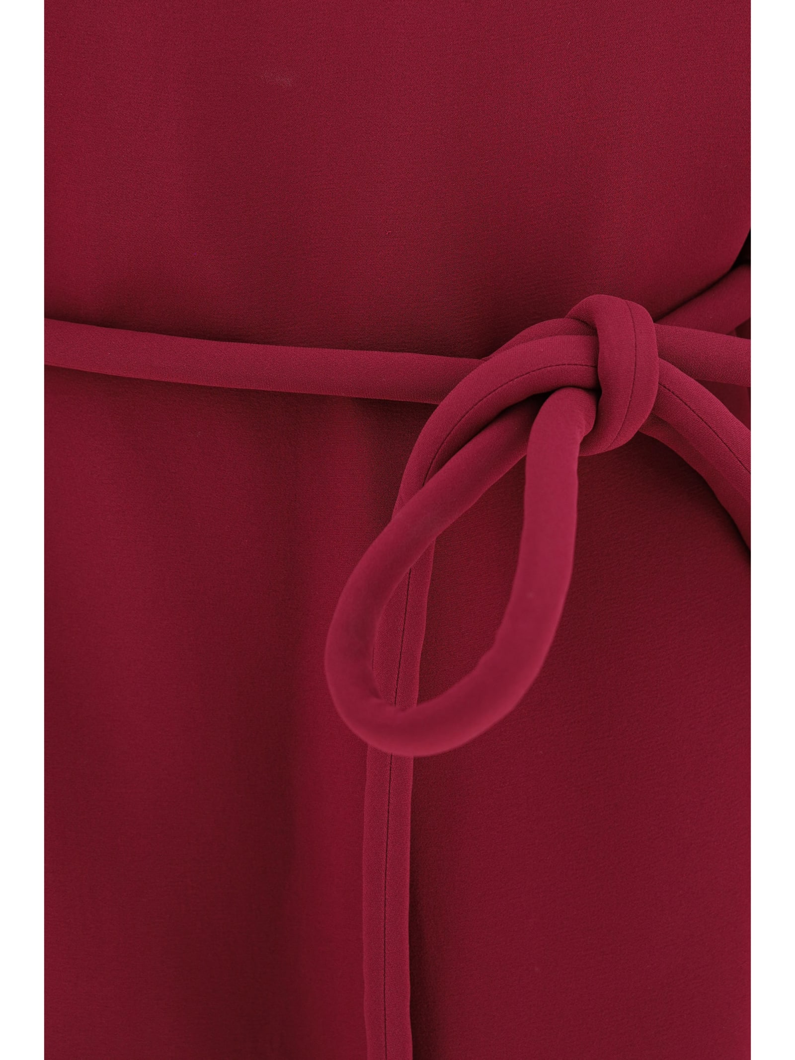 Shop Fendi Cady Dress In Rosso