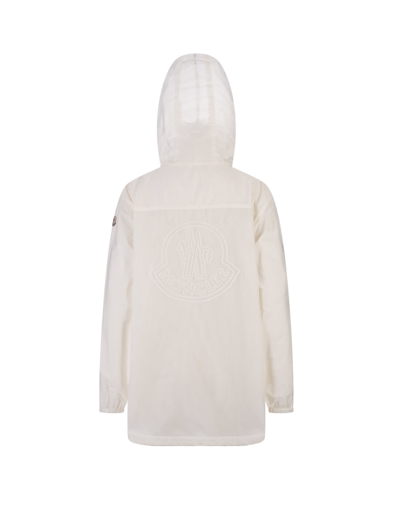 Shop Moncler White Iole Parka