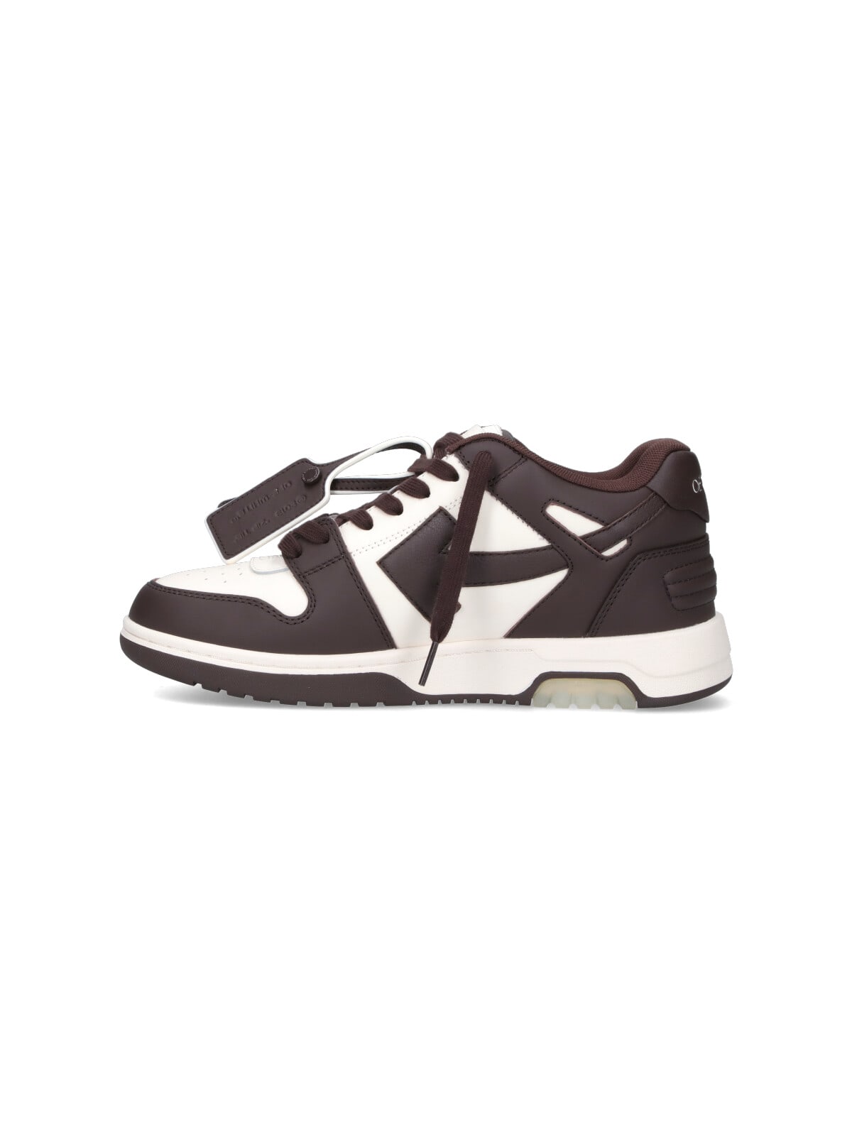 Off-white Off White Out Of Office Leather Sneakers In Animal Print