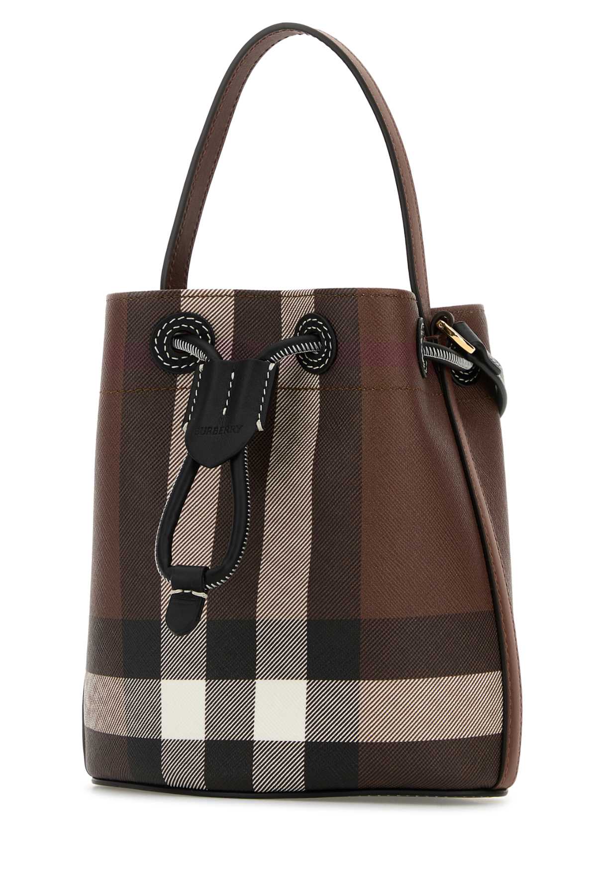 Burberry Printed Canvas Check Bucket Bag In Multi
