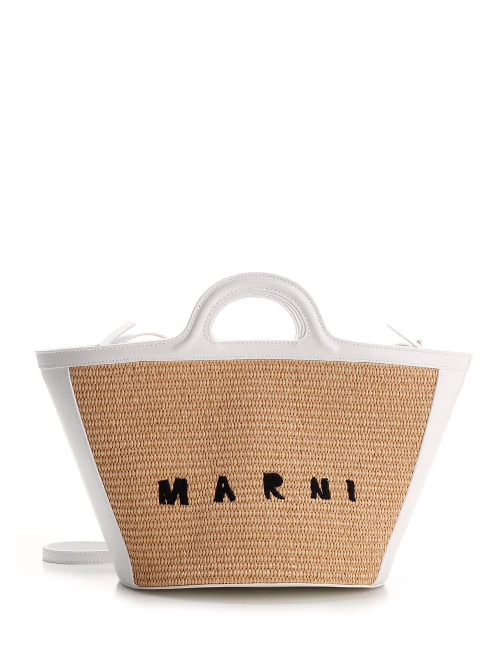 Shop Marni Small Tropicalia Bag In Sand