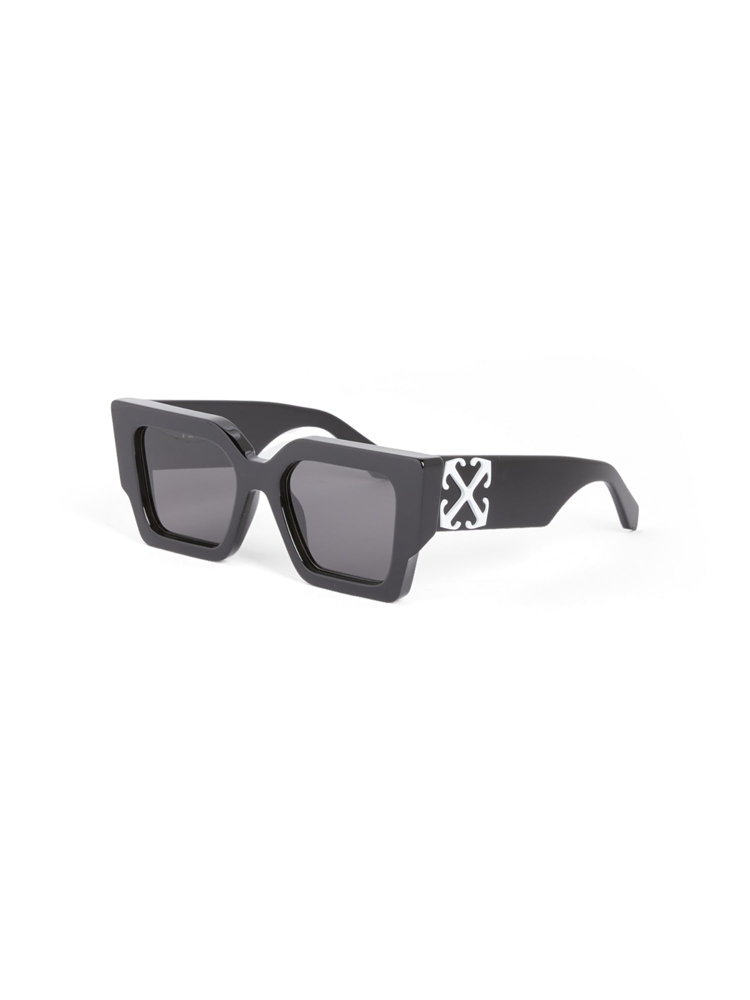 Shop Off-white Oeri128 Catalina Sunglasses Sunglasses In Black Dark Grey