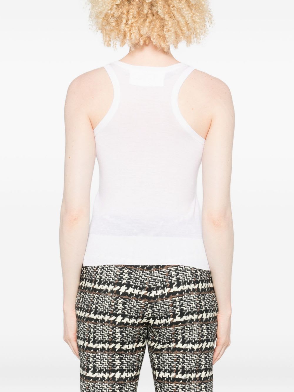 Ermanno Scervino Wool Tank Top In White