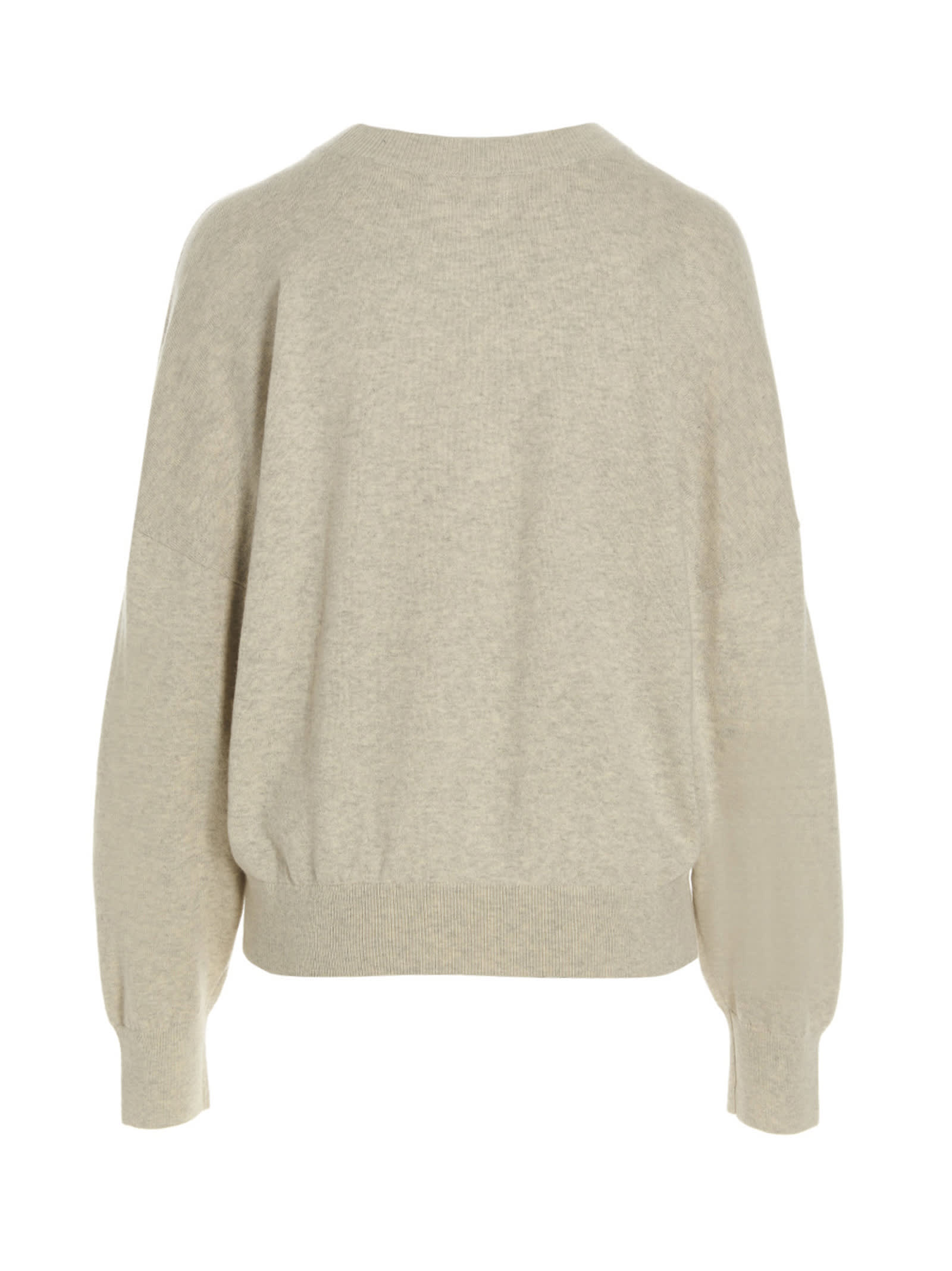 Isabel Marant Étoile Marisans Sweater With Logo Intarsia In Gray