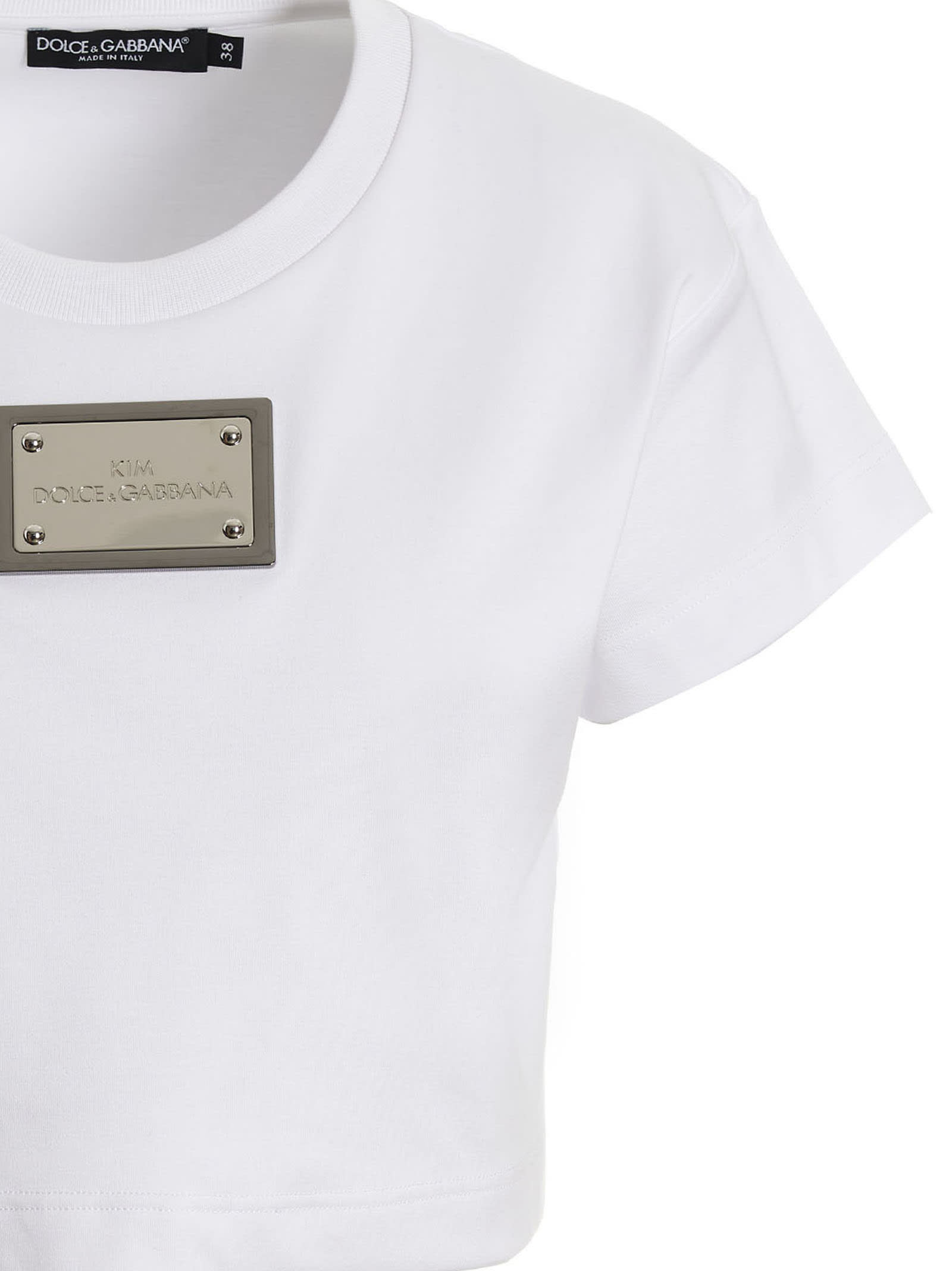 Shop Dolce & Gabbana T-shirt Kim Dolce&gabbana In White