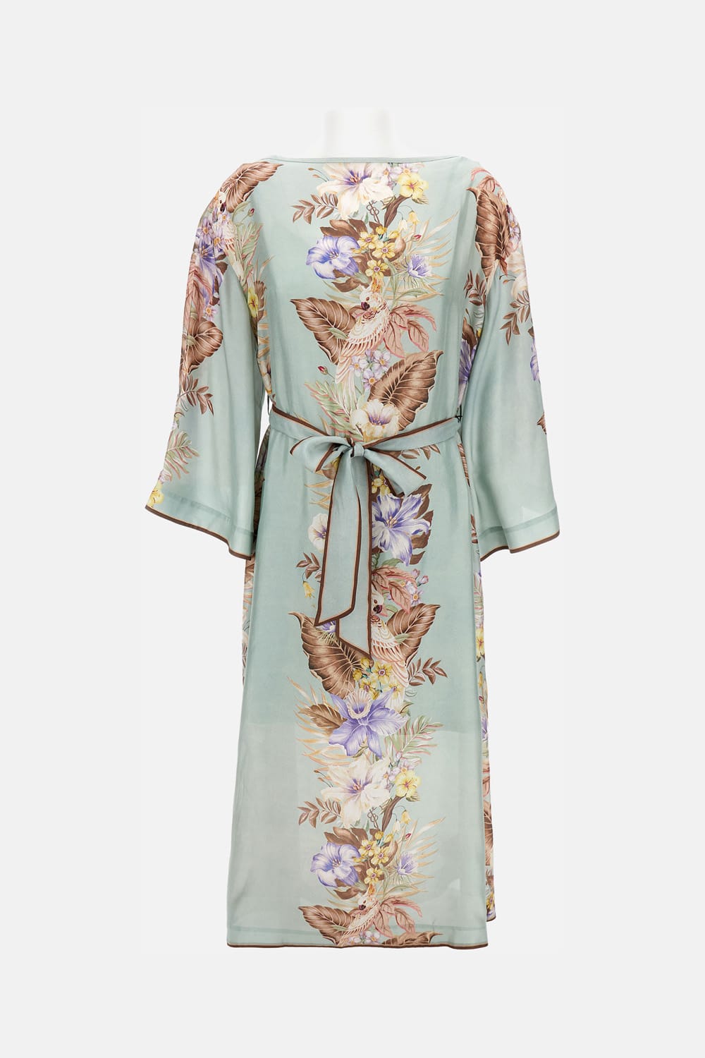 Zimmermann Floral-print Belted Dress In Multi