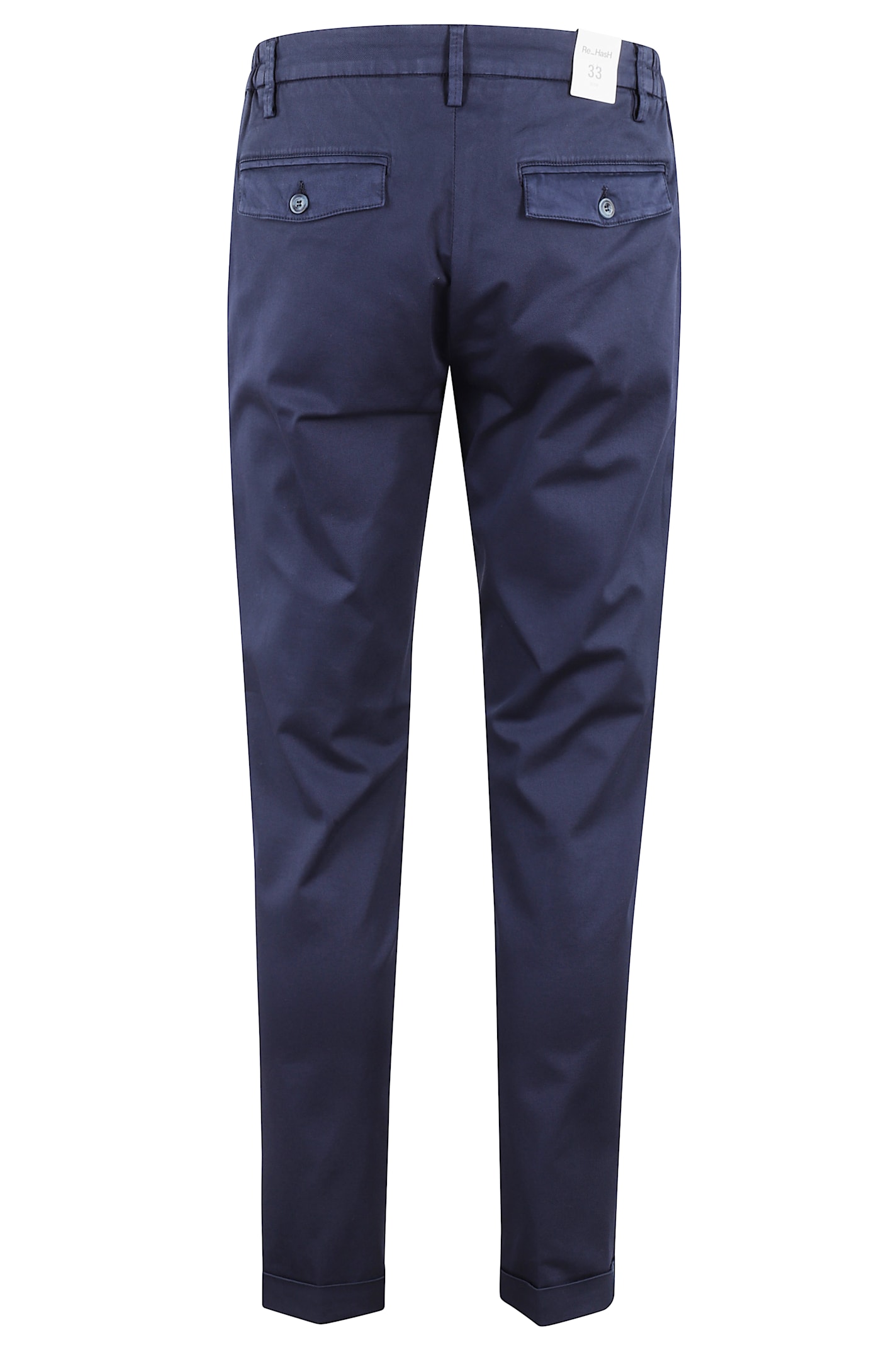 Re-hash Mucha Chinos Con Risvolto In Blu