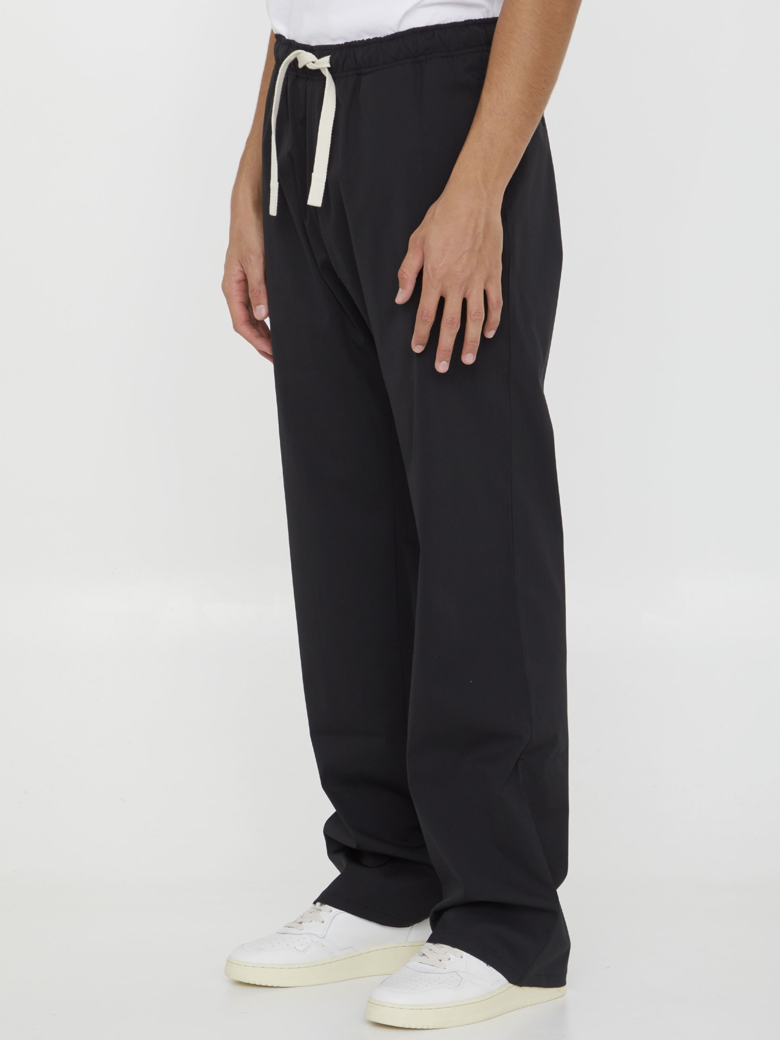 Shop Palm Angels Pa Monogram Pants In Black