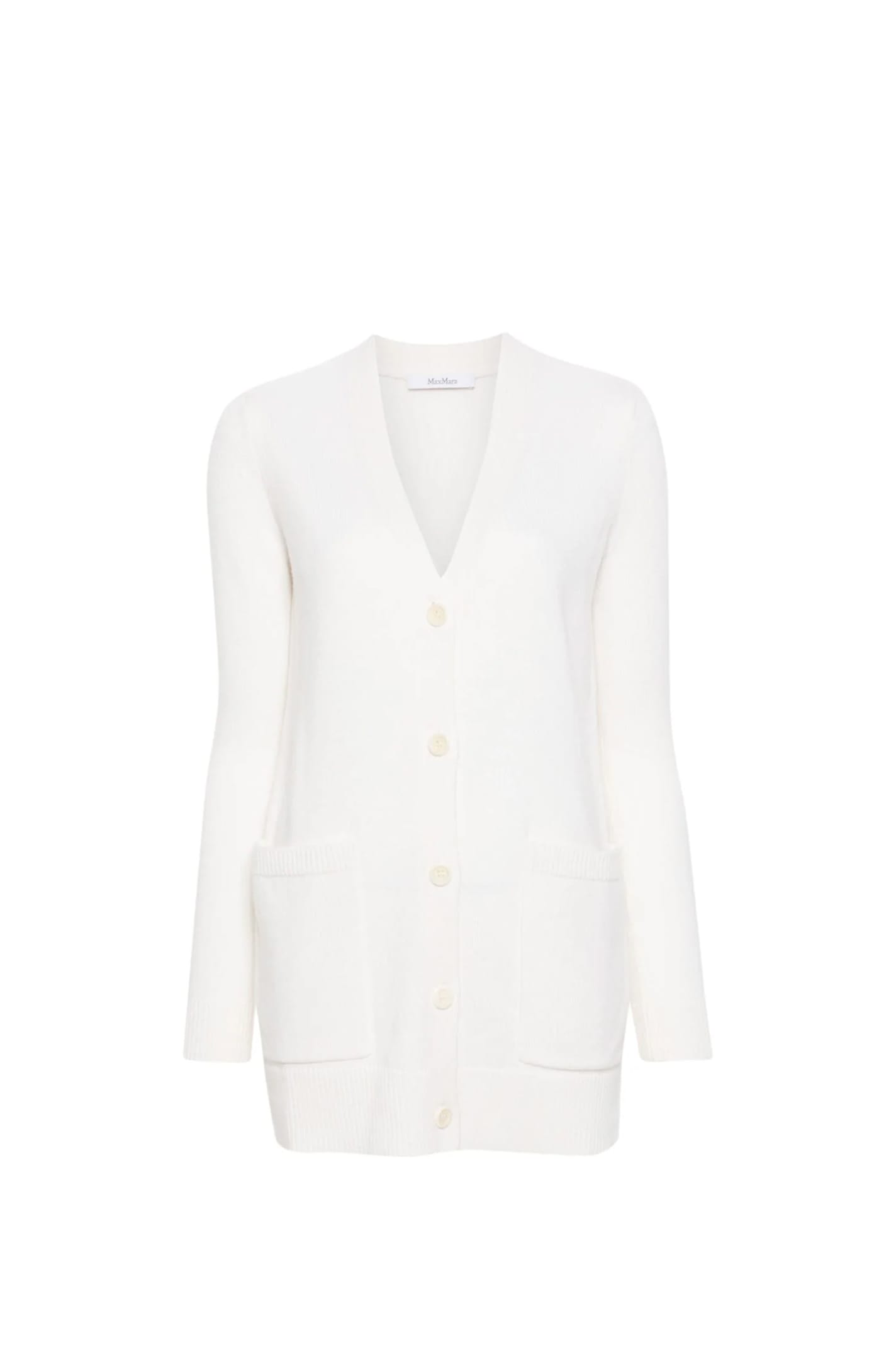 Shop Max Mara Villar Cardigan In White