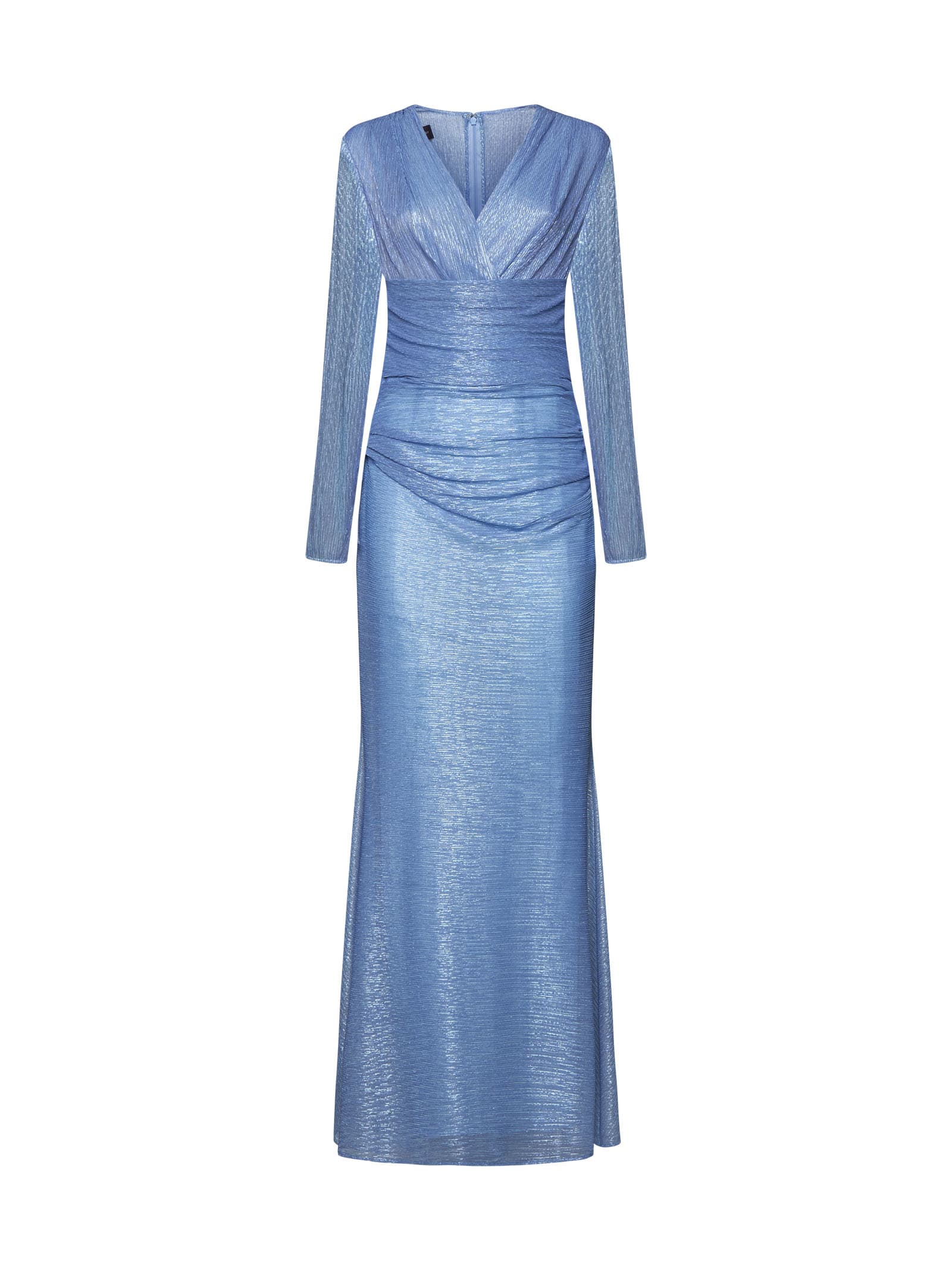 Shop Talbot Runhof Dress In Blue