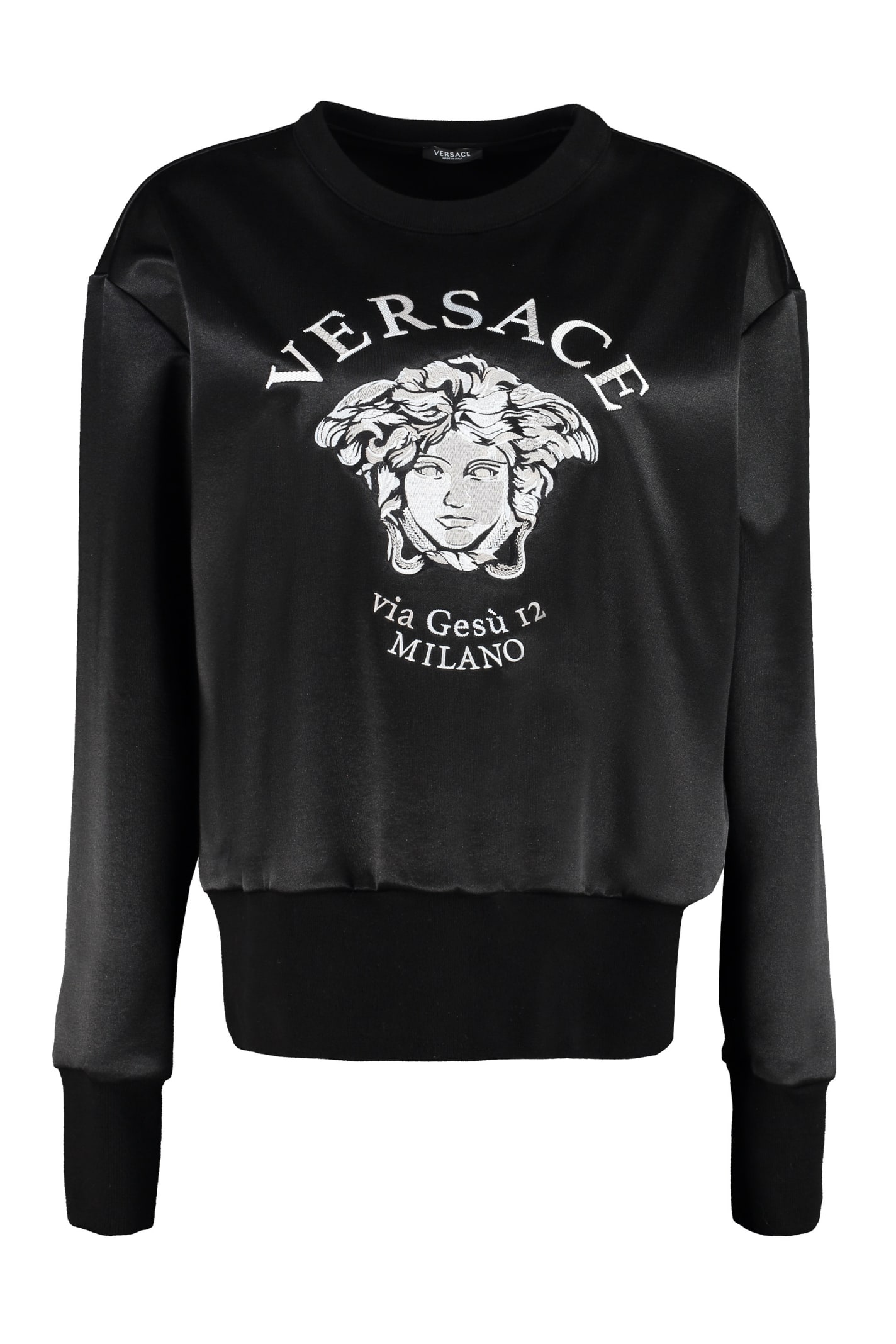 Versace Logo Embroidery Sweatshirt